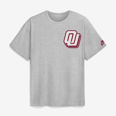 Oklahoma Sooners Nike Legacy Logo Max90 T-Shirt - Heather Gray
