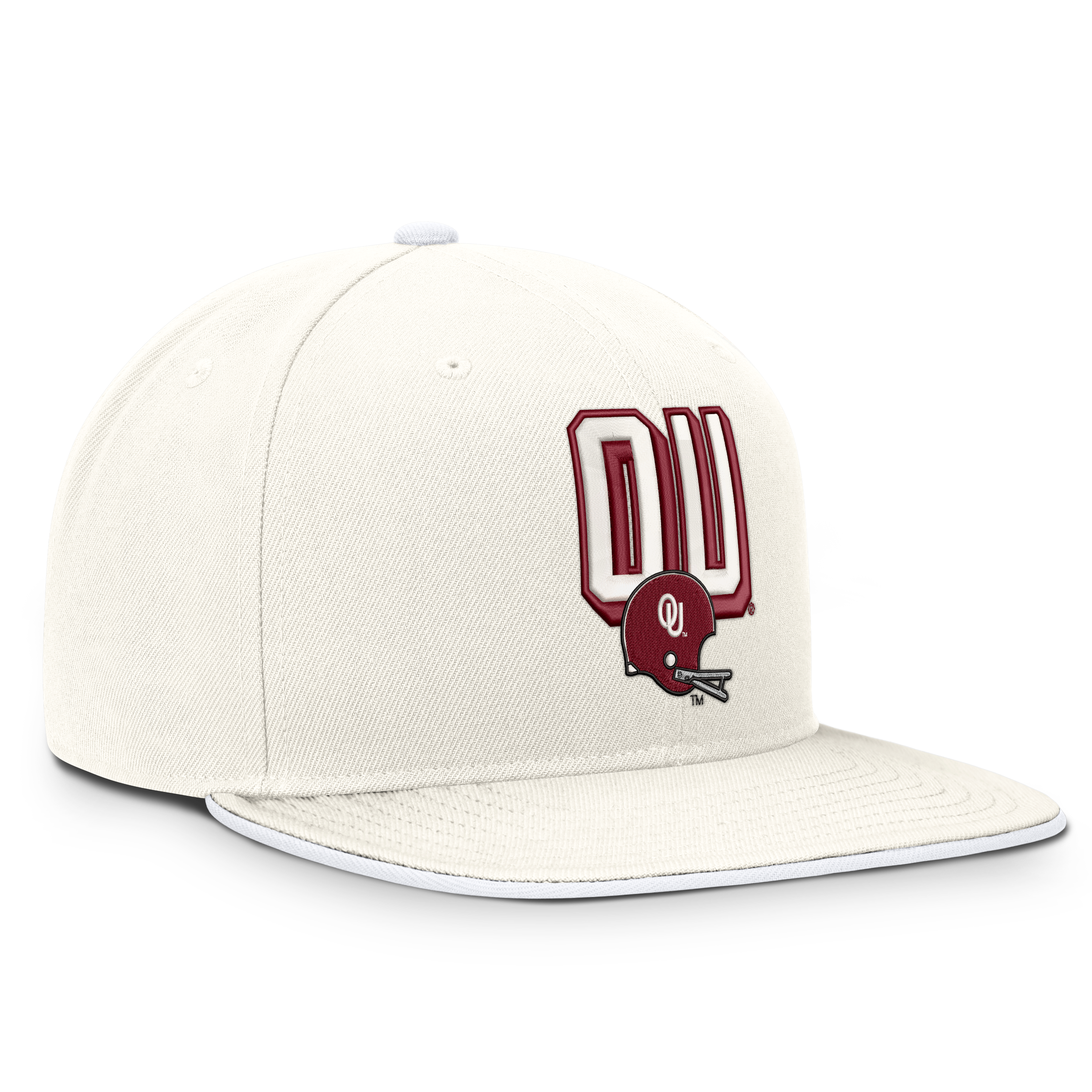 Casquette snapback Nike Pro blanche Oklahoma Sooners Legacy Letter & Mascot pour homme
