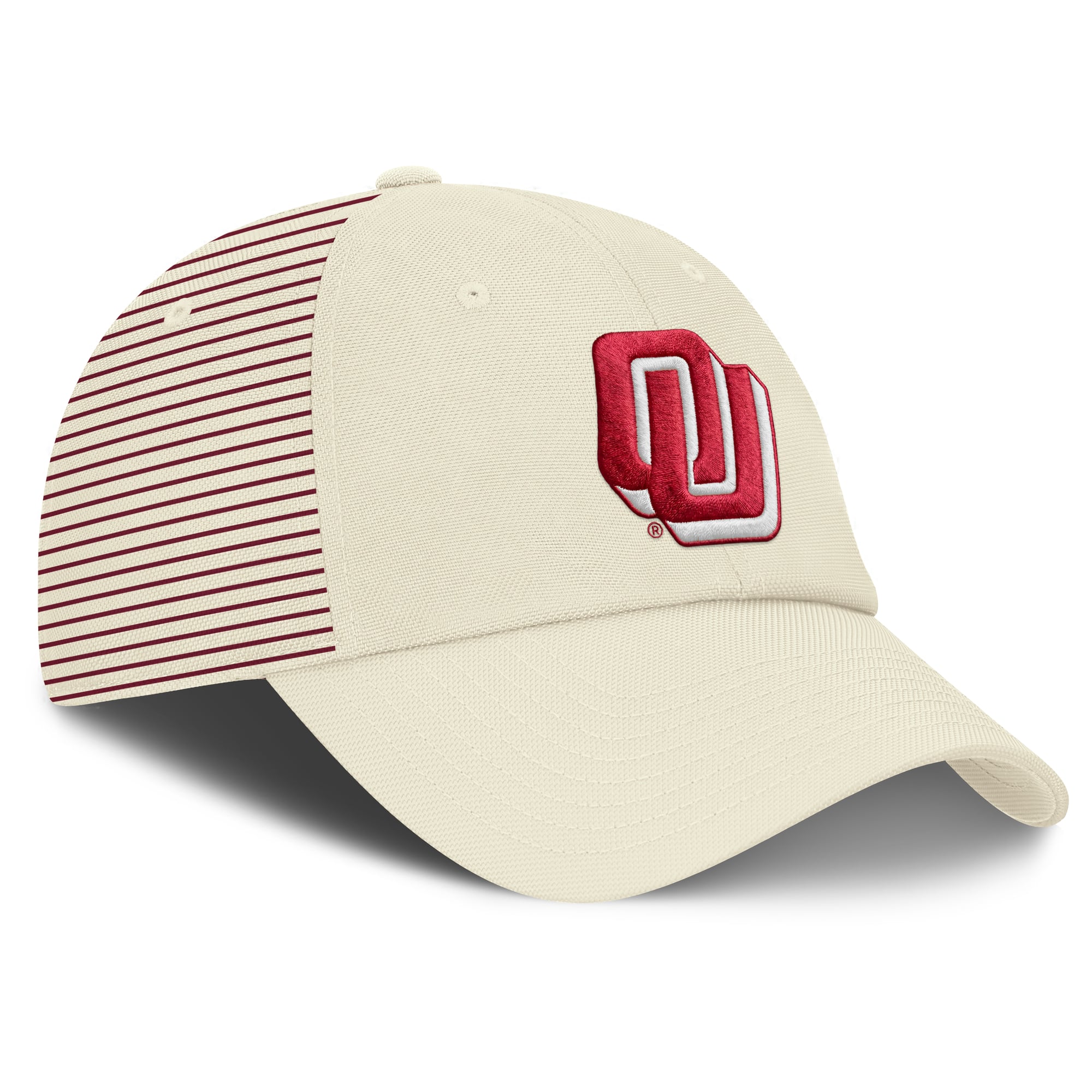 Casquette Nike blanche pour homme avec logo Vault et rayures Club Dri-FIT ajustable