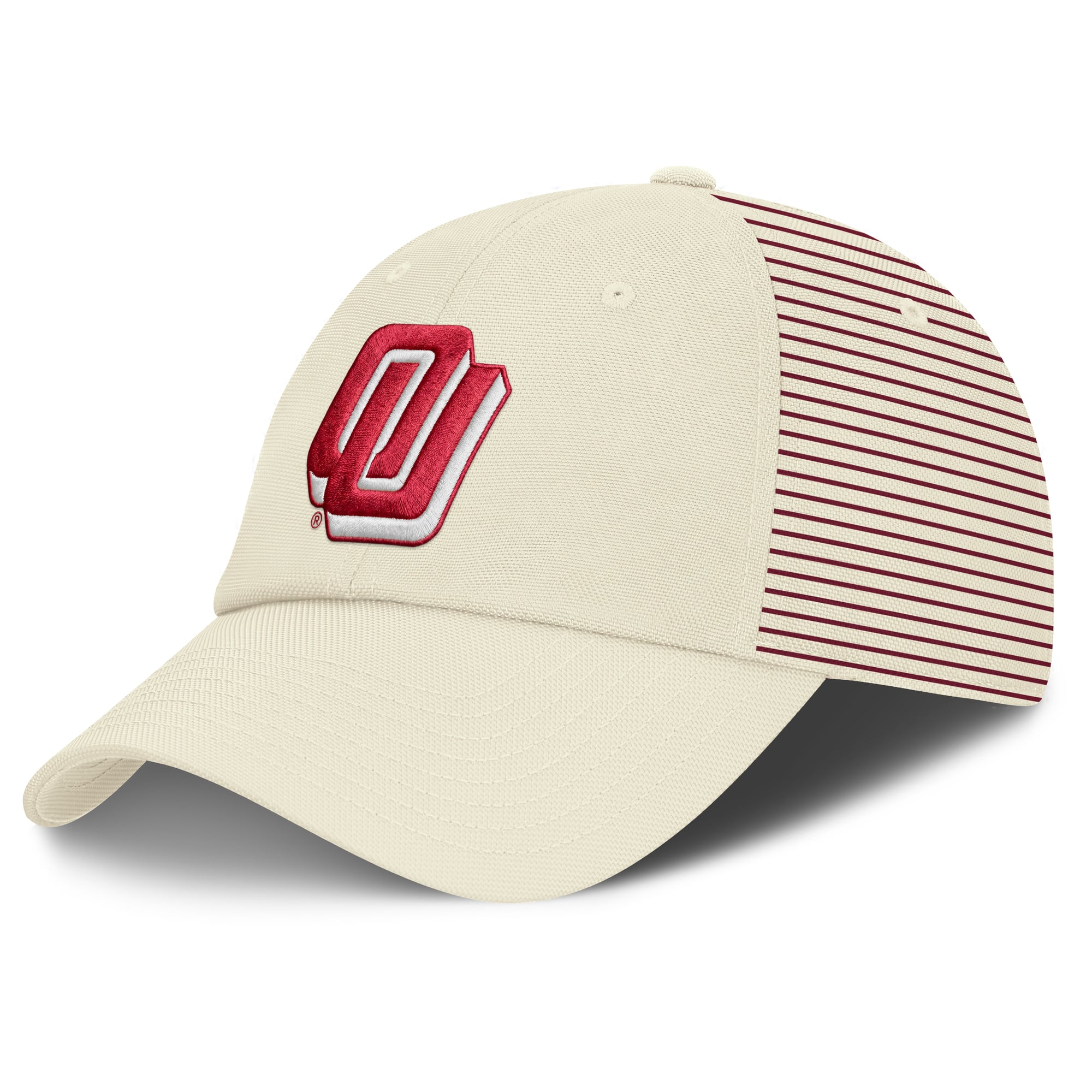 Casquette Nike blanche pour homme avec logo Vault et rayures Club Dri-FIT ajustable