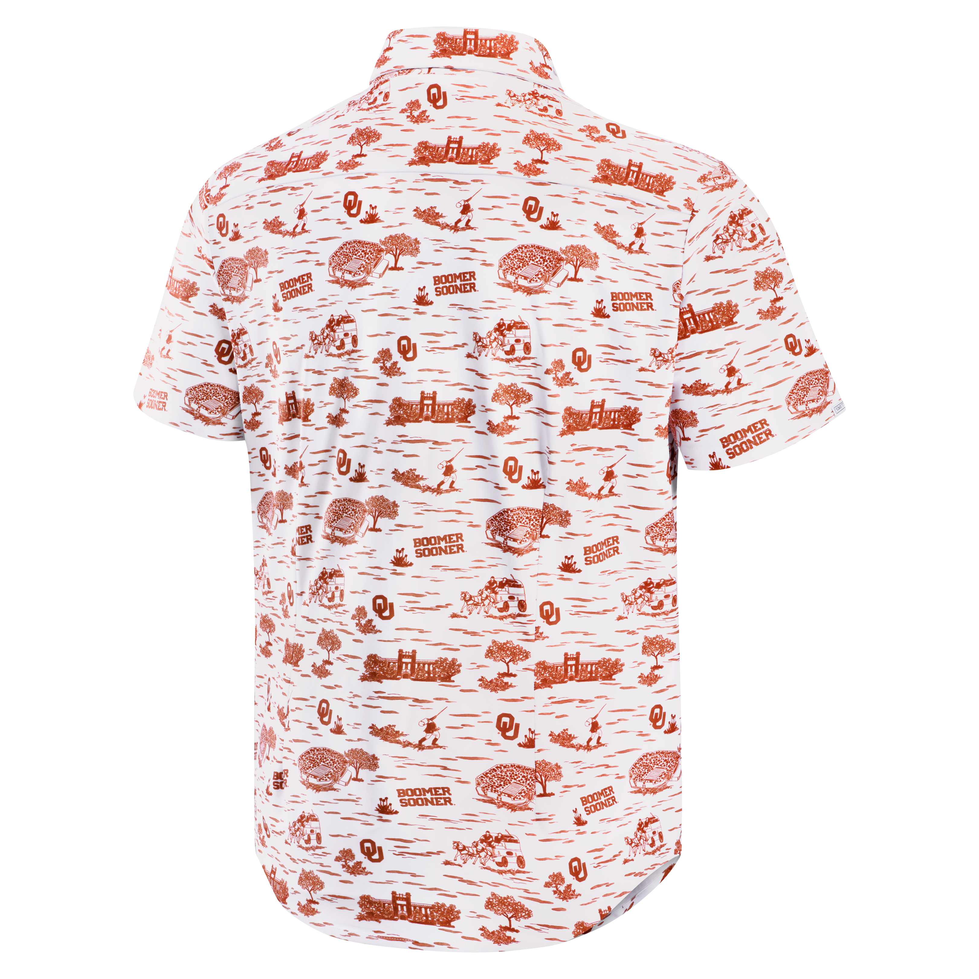 Chemise boutonnée blanche Smith & Quinn Oklahoma Sooners Toile Boatyard pour homme