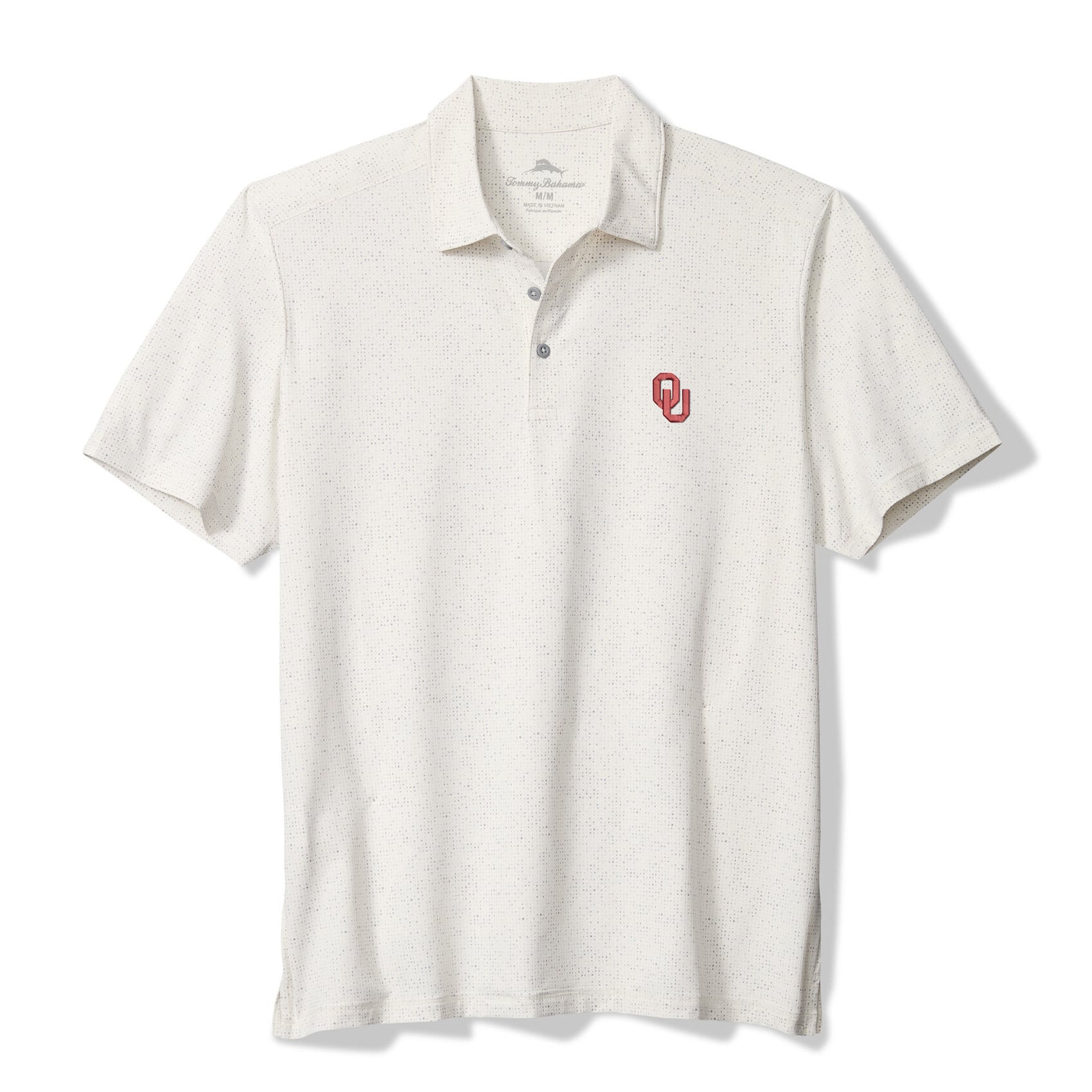 Men's Tommy Bahama White Oklahoma Sooners Palm Dunes IslandZone Polo