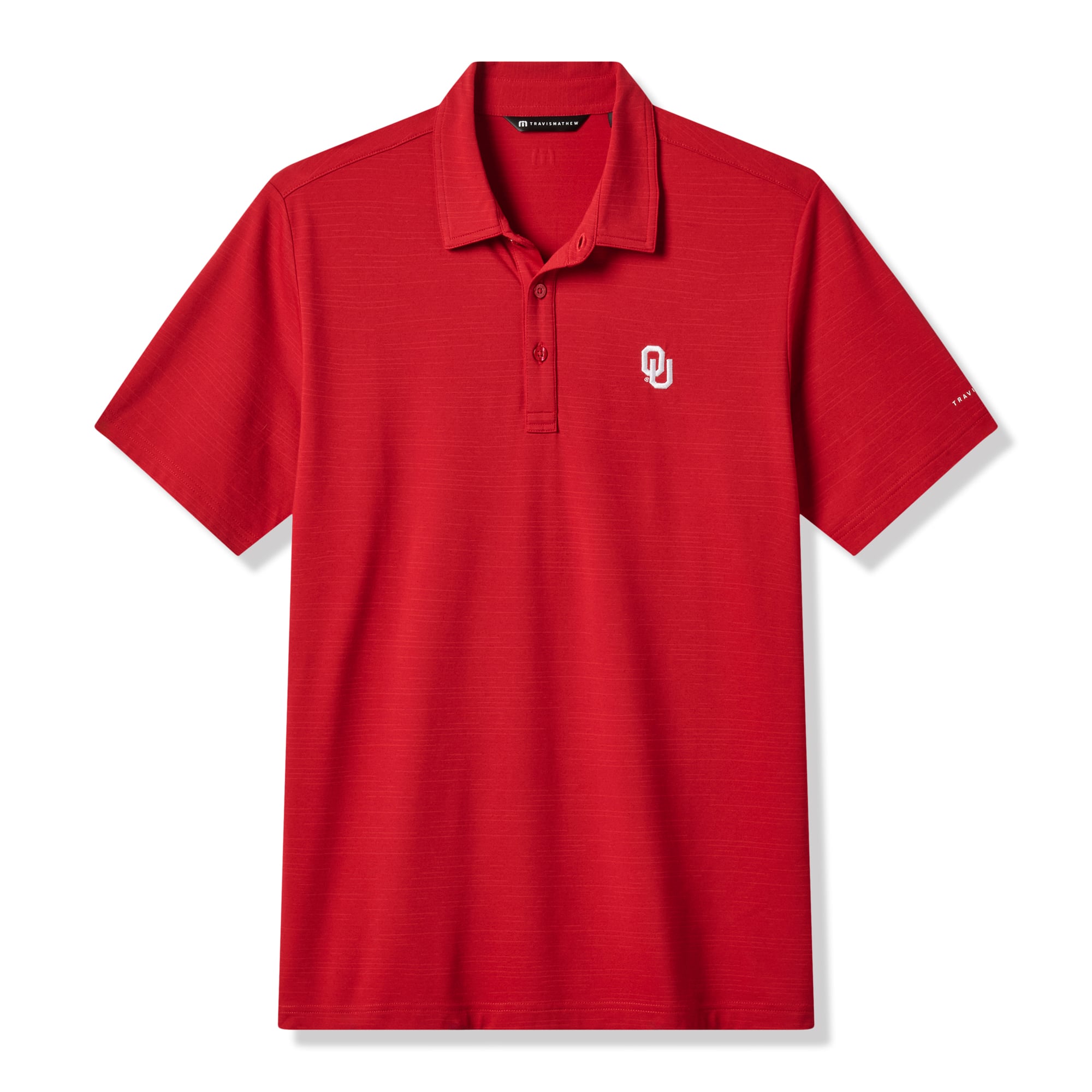 Polo TravisMathew Crimson Oklahoma Sooners pour homme, modèle Halftime Show Heater Tri-Blend