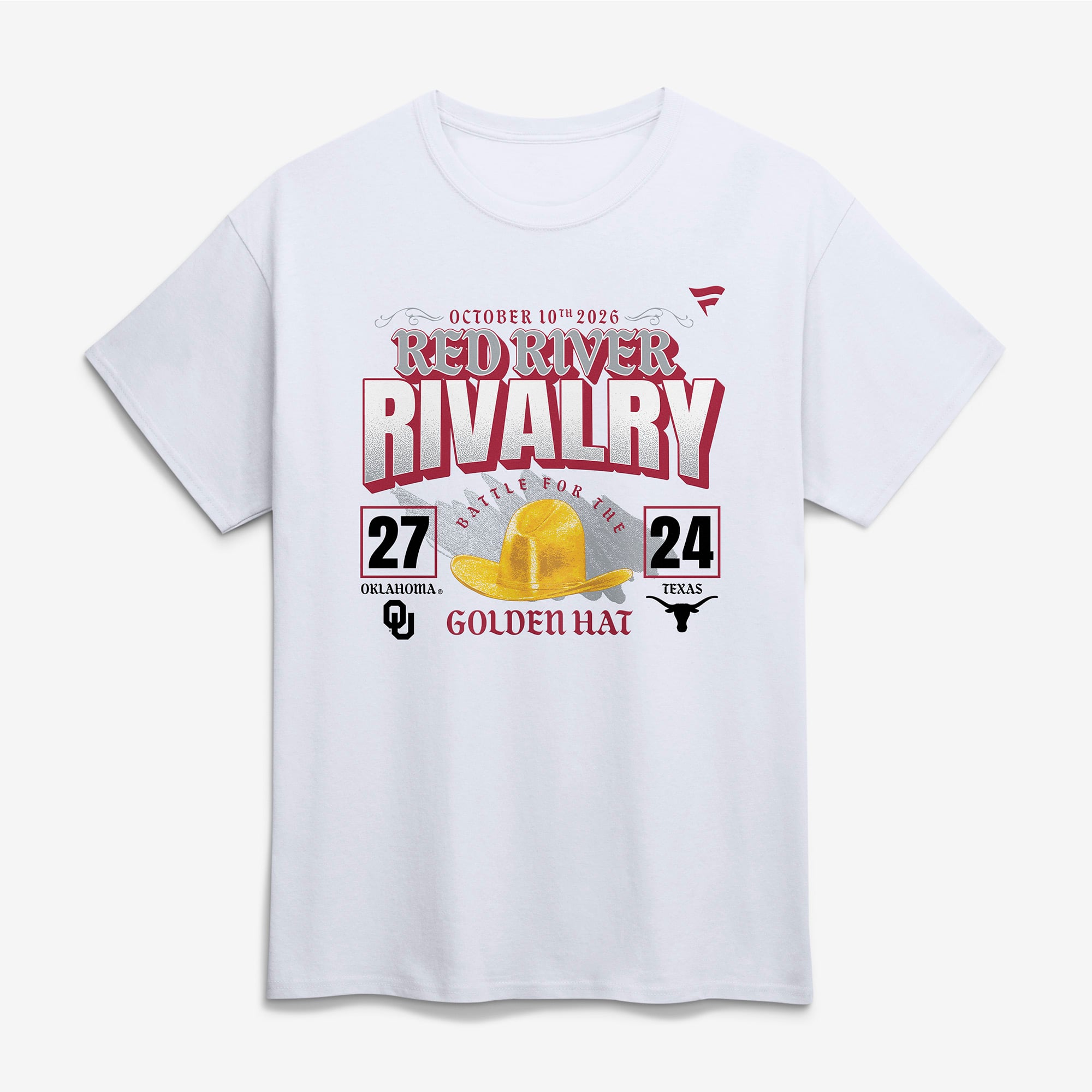 Men's White Oklahoma Sooners vs. Texas Longhorns 2026 Red River Rivalry ...