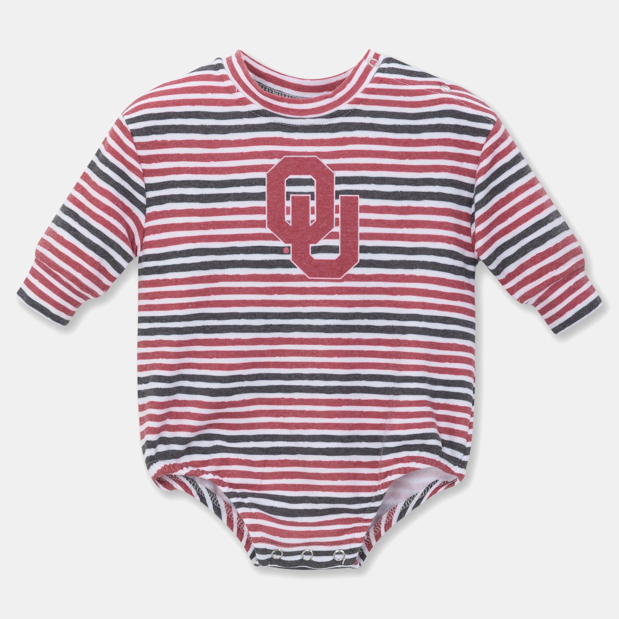 Newborn & Infant ZooZatz Crimson Oklahoma Sooners Cozy Fleece Bodysuit
