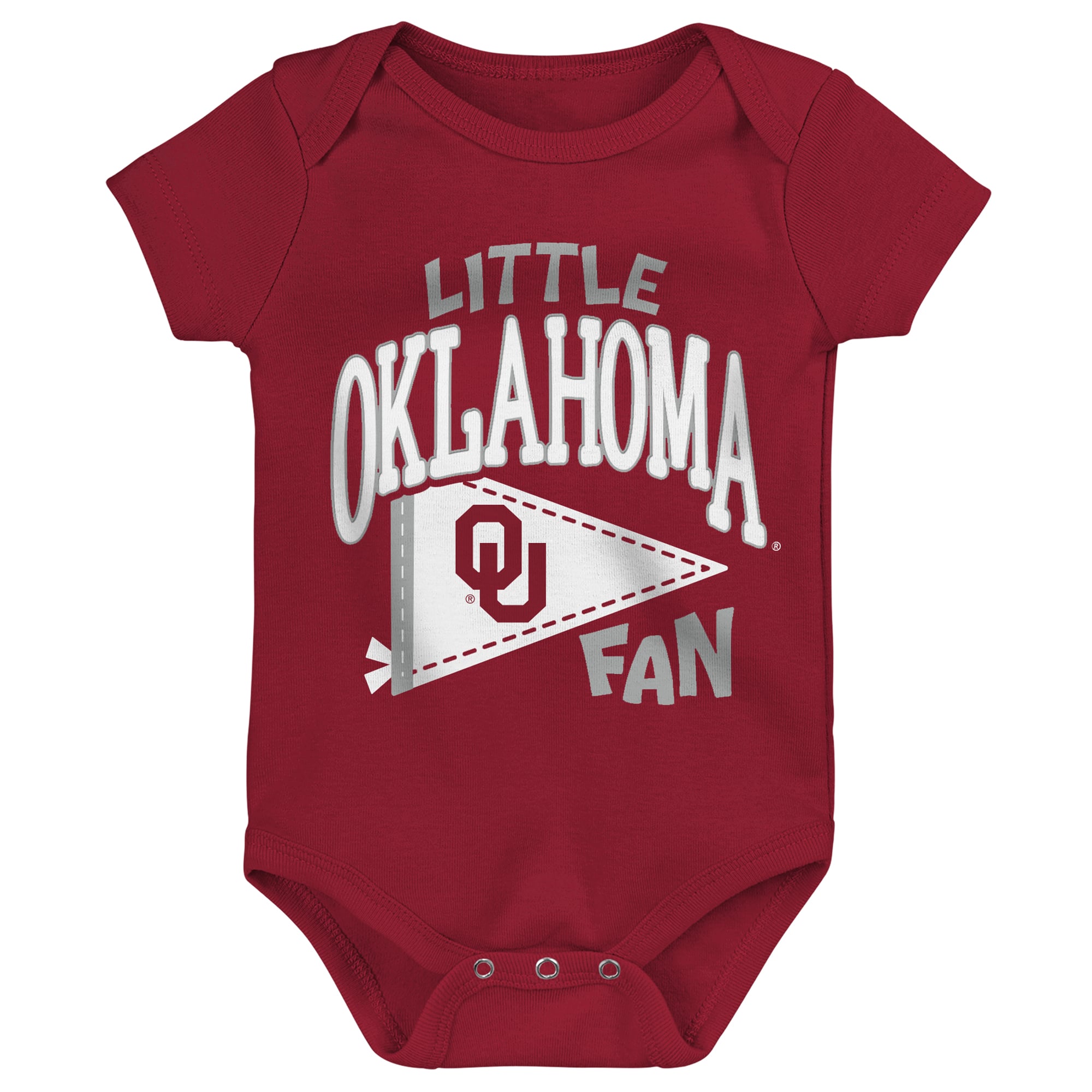 Newborn Outerstuff Crimson Oklahoma Sooners Little Banner Bodysuit