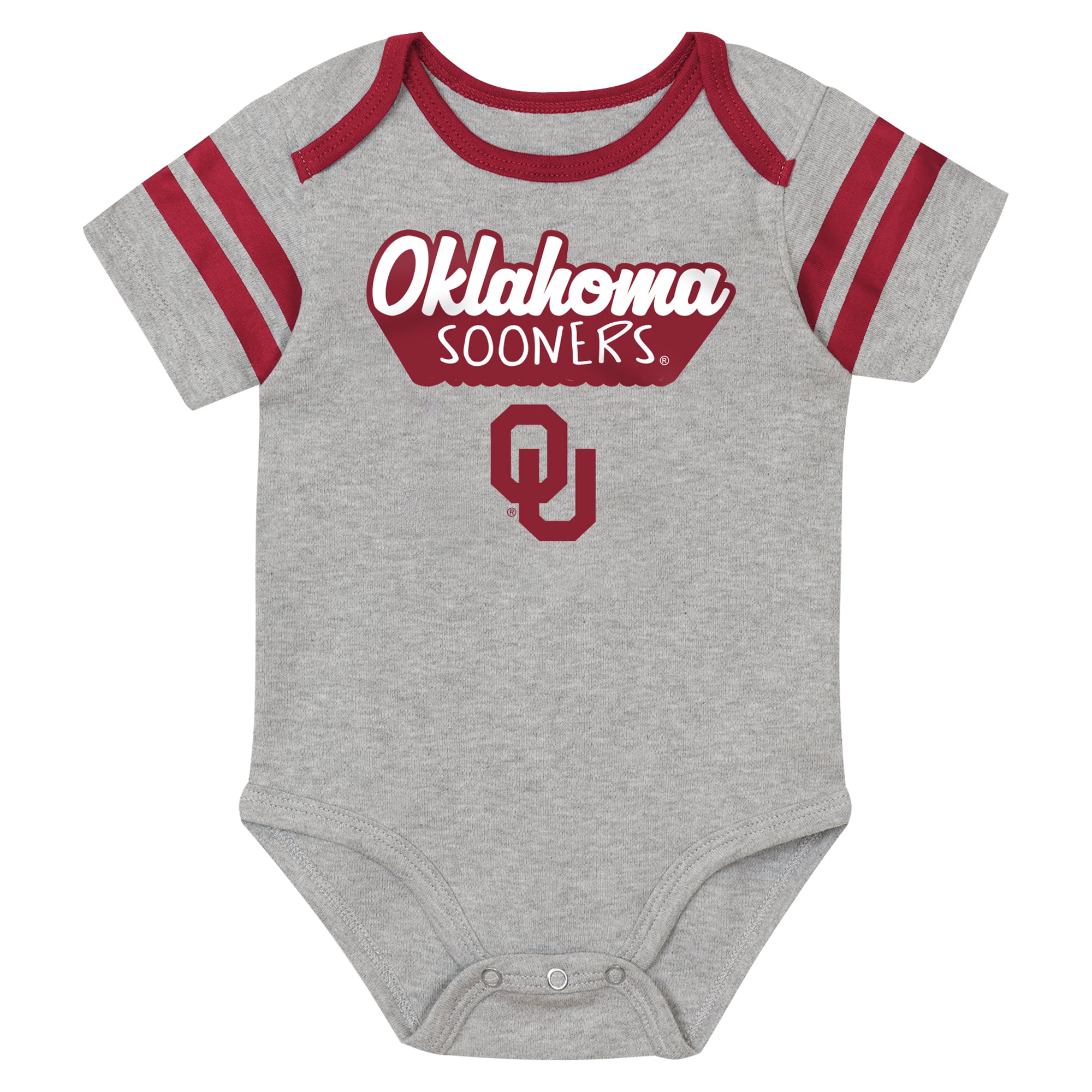 Ensemble de body trois pièces pour nouveau-né Outerstuff Crimson Oklahoma Sooners Star Player