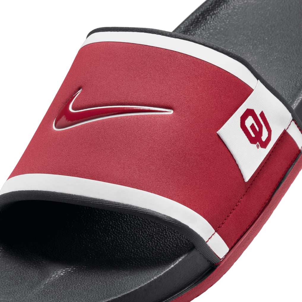 NWT Men\'s Nike Oklahoma University Sooners Off-Court Slides Nike Oklahoma Sooners 2024 Off-Court Slide Sandals main image 4