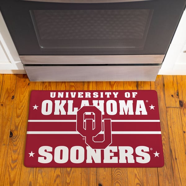 NCAA Oklahoma Sooners Sport Basketball And Foolball Team Logo Rectangle Area Rug OS48 - Dreamrooma-459131