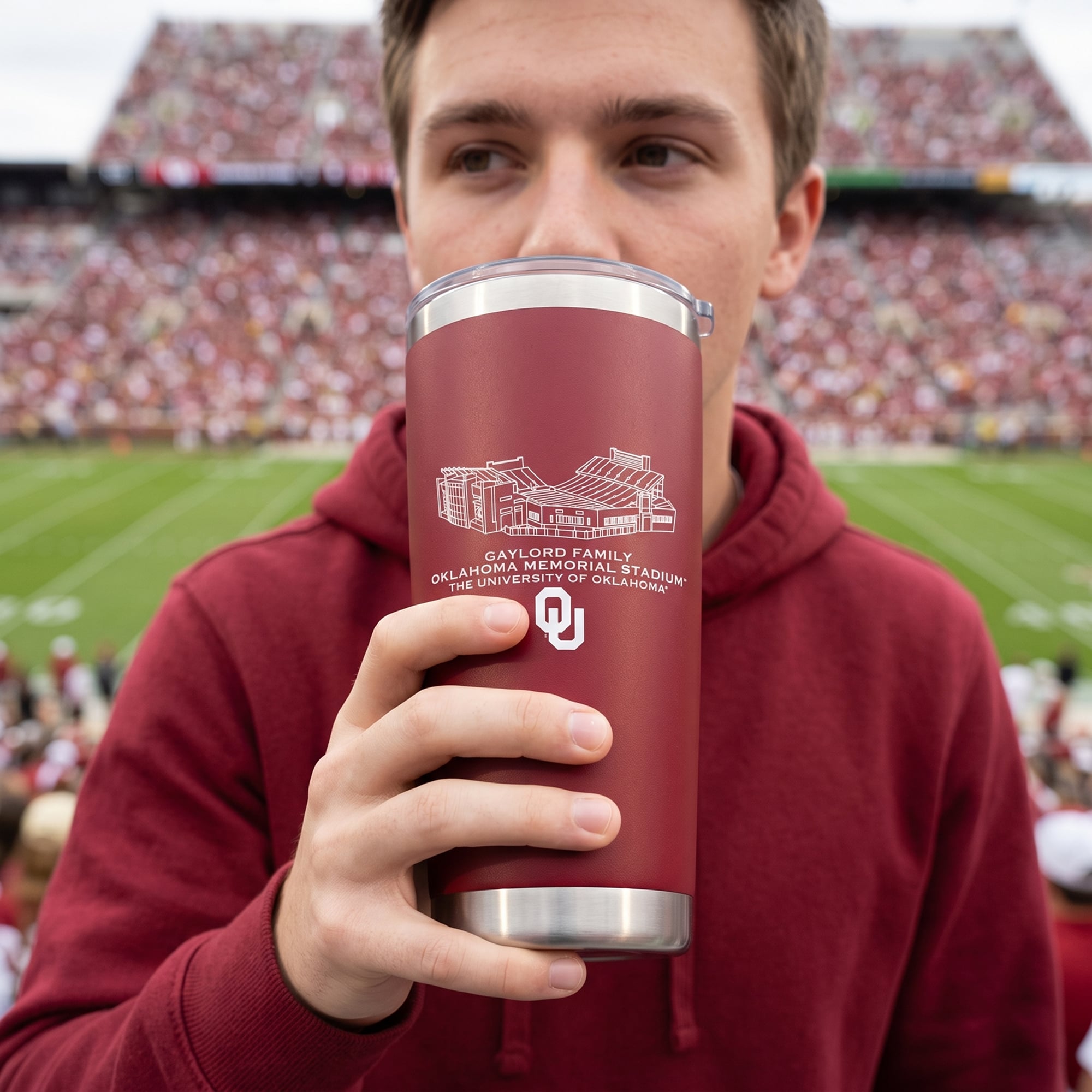 Oklahoma Sooners 22oz. Stadium Tumbler