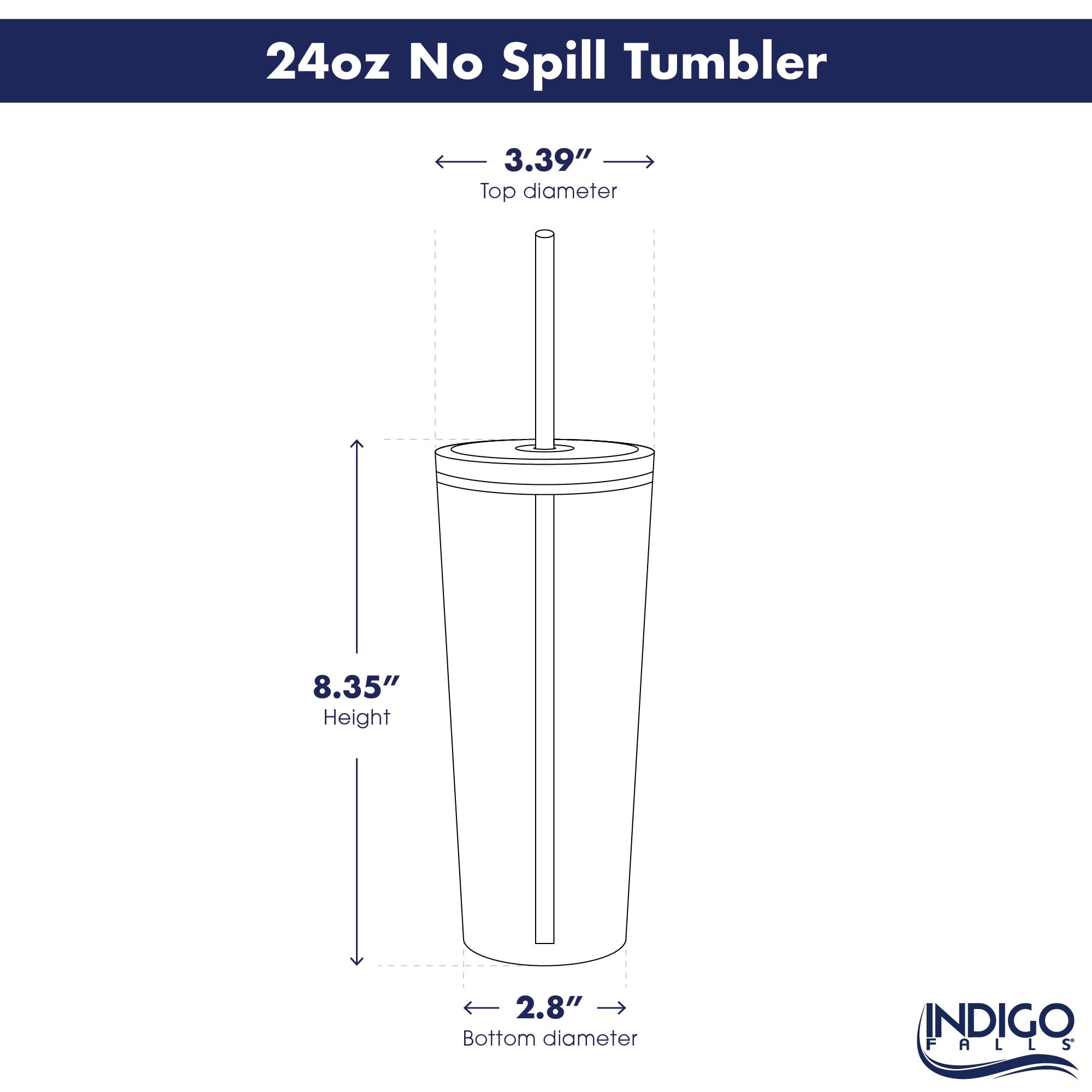 Oklahoma Sooners 24oz. No Spill Straw Tumbler