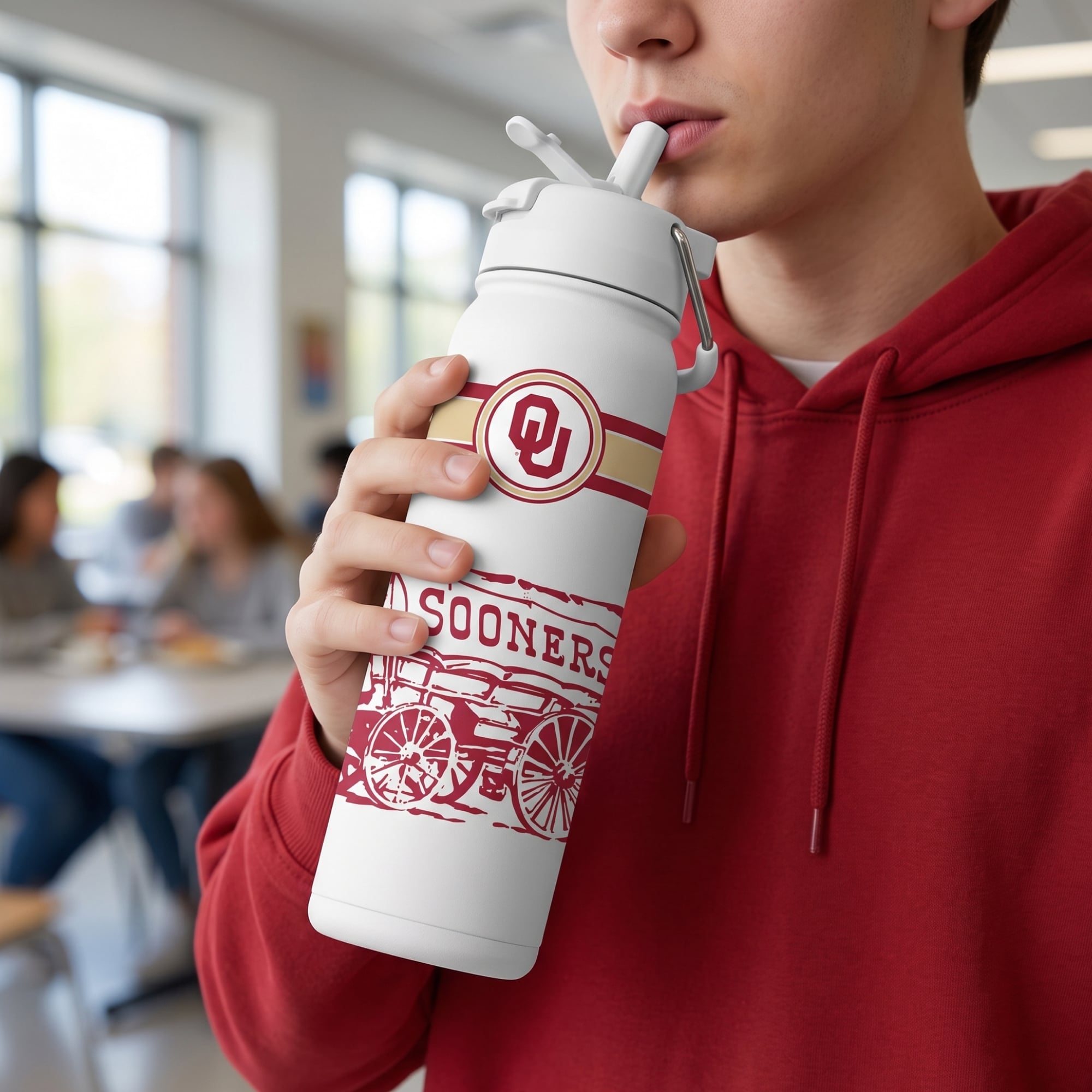 Oklahoma Sooners 24oz. Triple Option Bottle