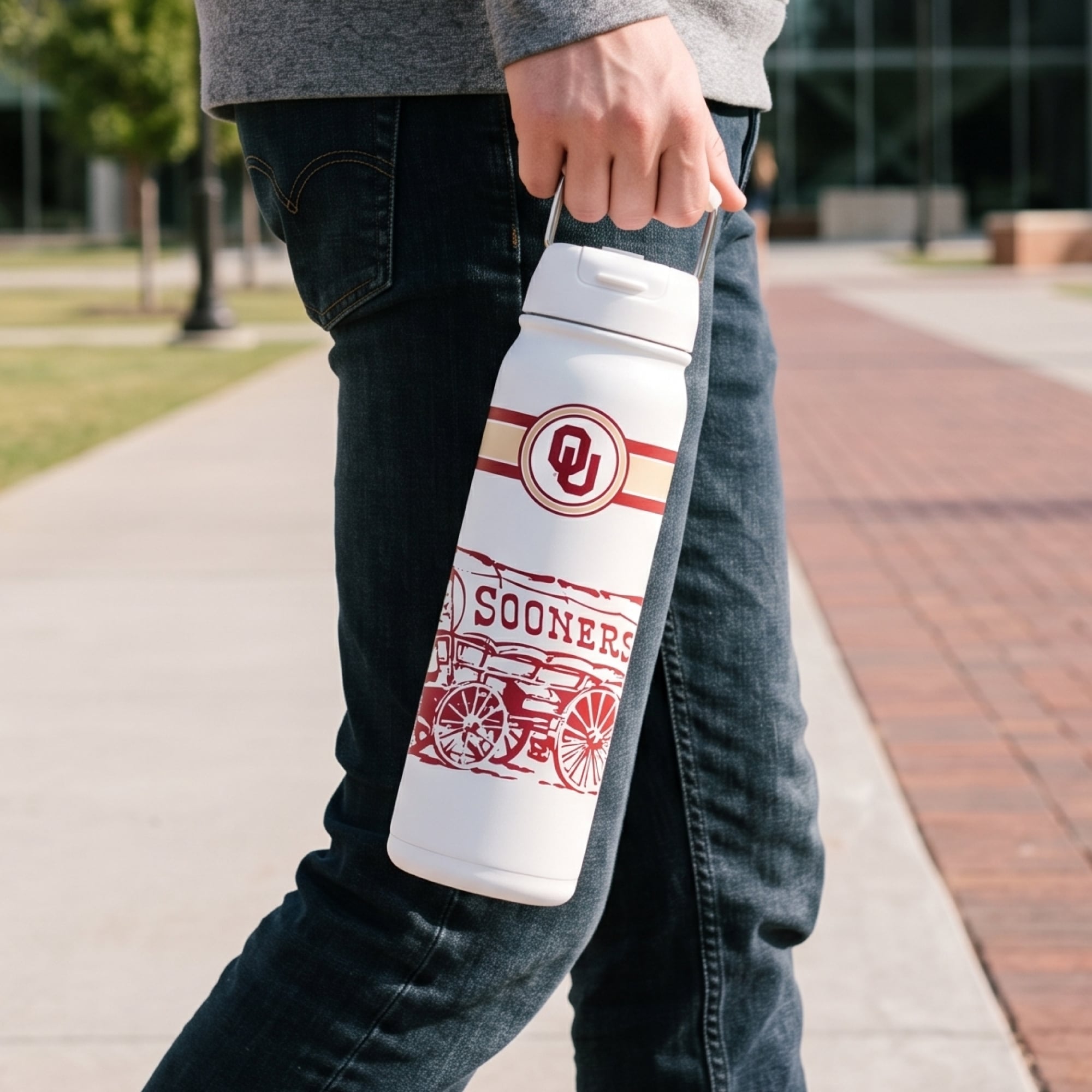 Oklahoma Sooners 24oz. Triple Option Bottle