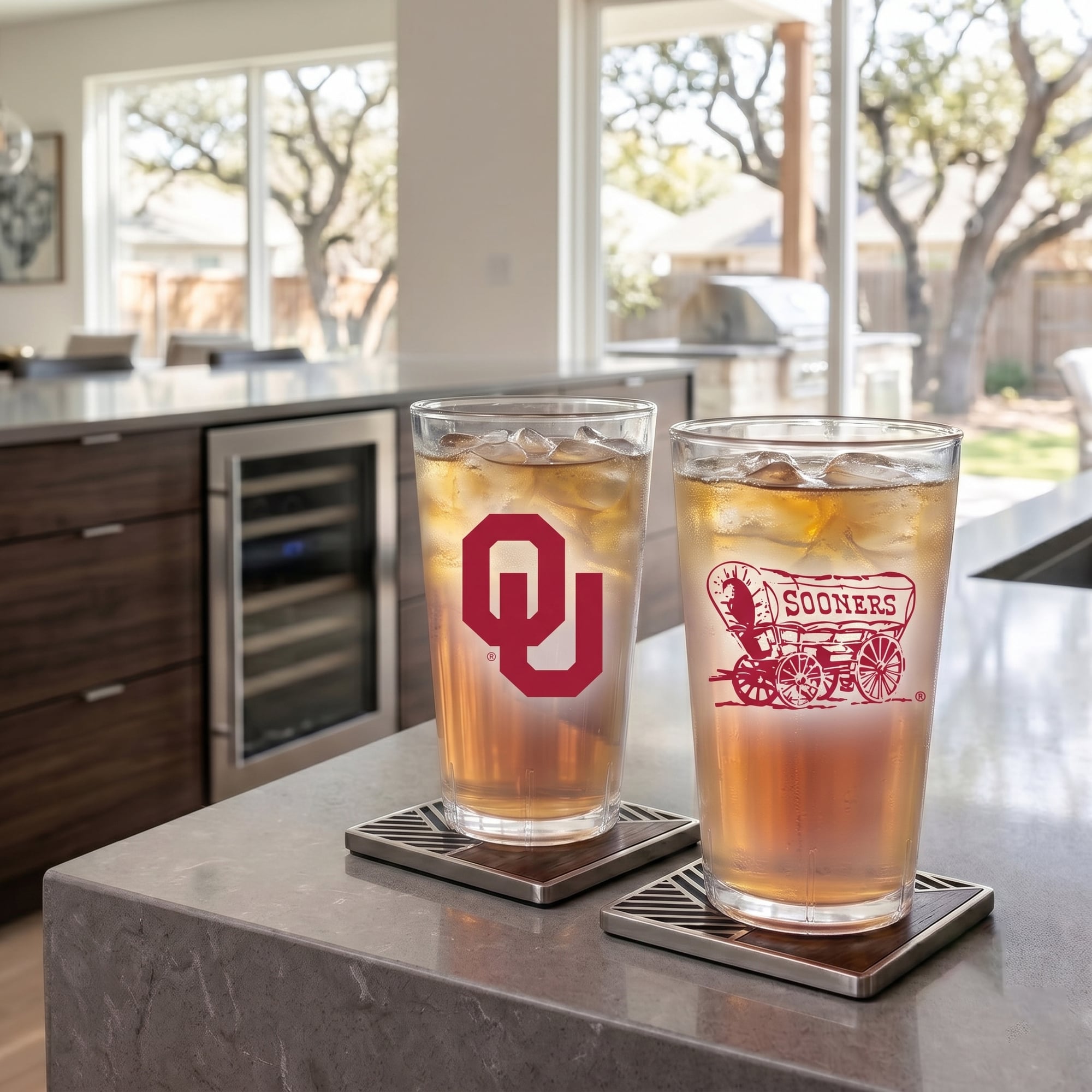 Ensemble de deux gobelets isothermes Oklahoma Sooners de 710 ml (24 oz) en Tritan