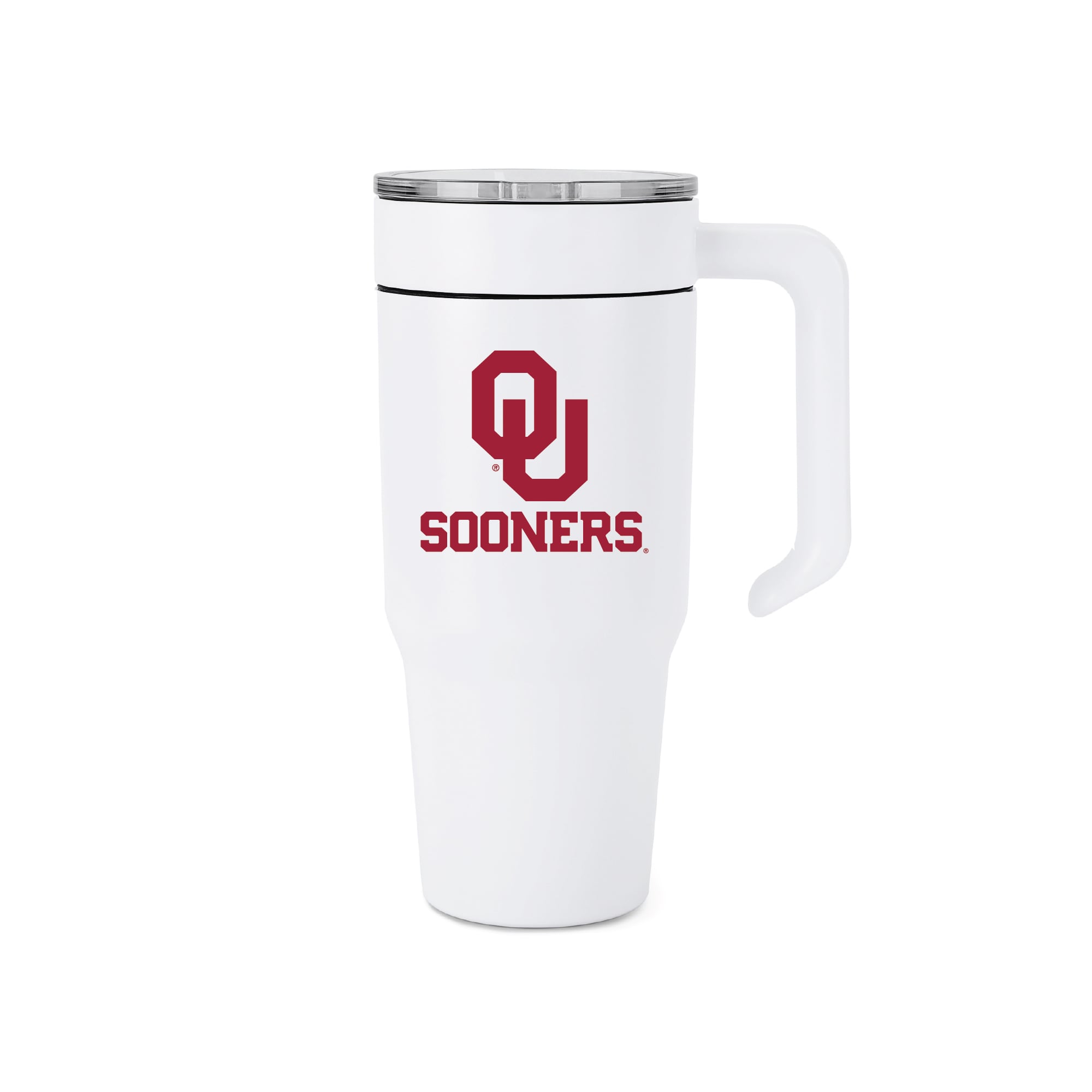 Gobelet en acier inoxydable avec logo des Sooners de l'Oklahoma (1 litre)