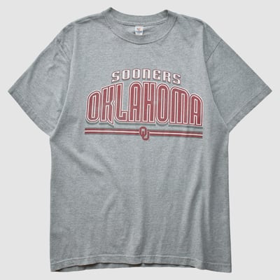 Oklahoma Sooners J America Sportswear 2000s T-shirt - Heather Gray - M by Fanatics Real Vintage