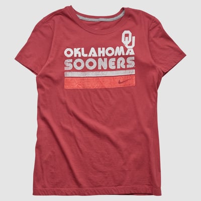 Oklahoma Sooners Nike 2010s T-shirt - Red - XS by Fanatics Real Vintage