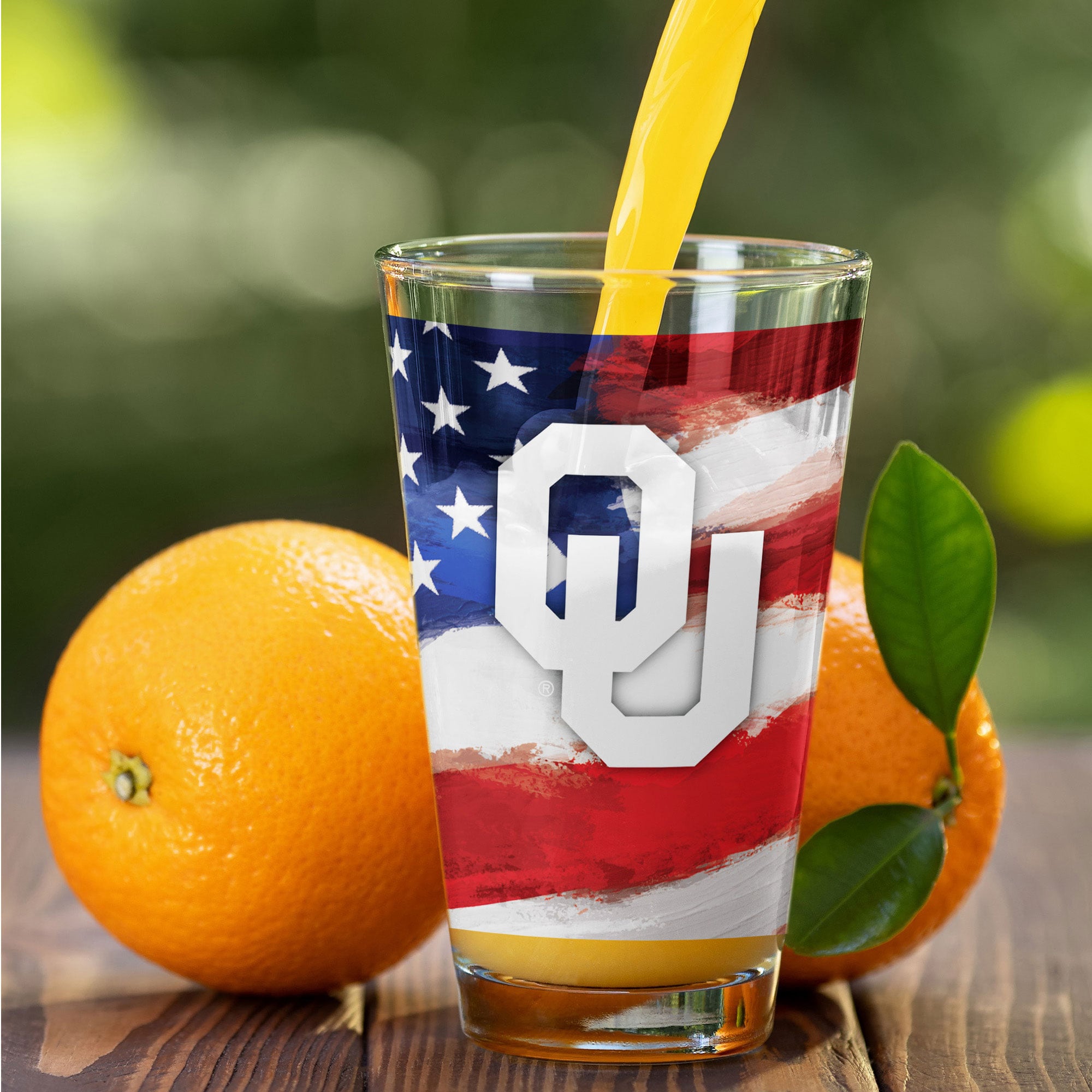 Oklahoma Sooners Two-Pack 16oz. Americana Pint Glass Set