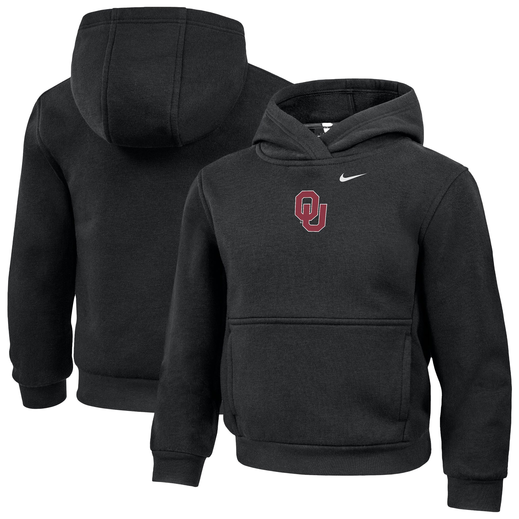 Sweat à capuche Nike noir Oklahoma Sooners pour enfants d'âge préscolaire