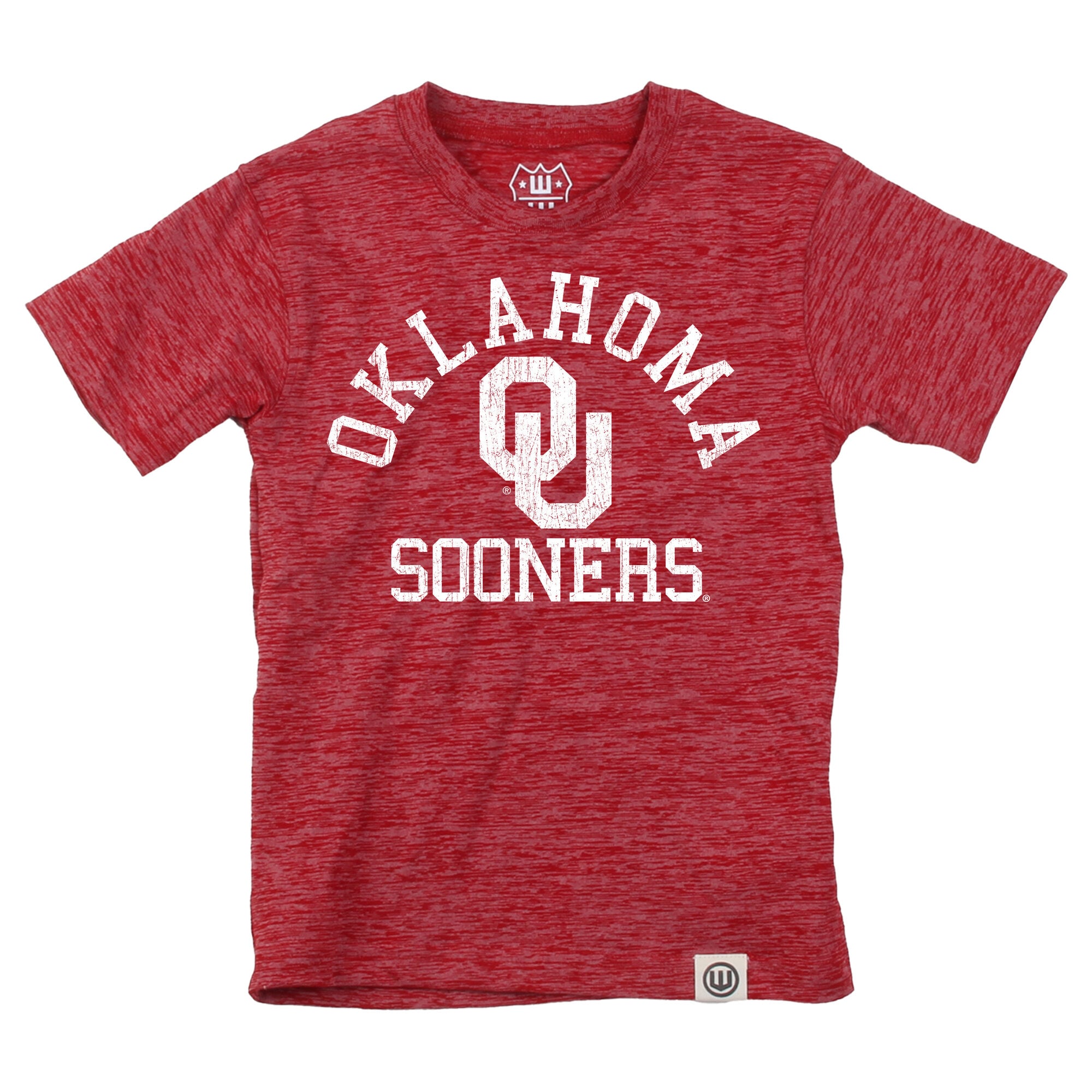 Ensemble t-shirt et short en laine Cloudy Yarn pour tout-petits Wes Willy Crimson Oklahoma Sooners