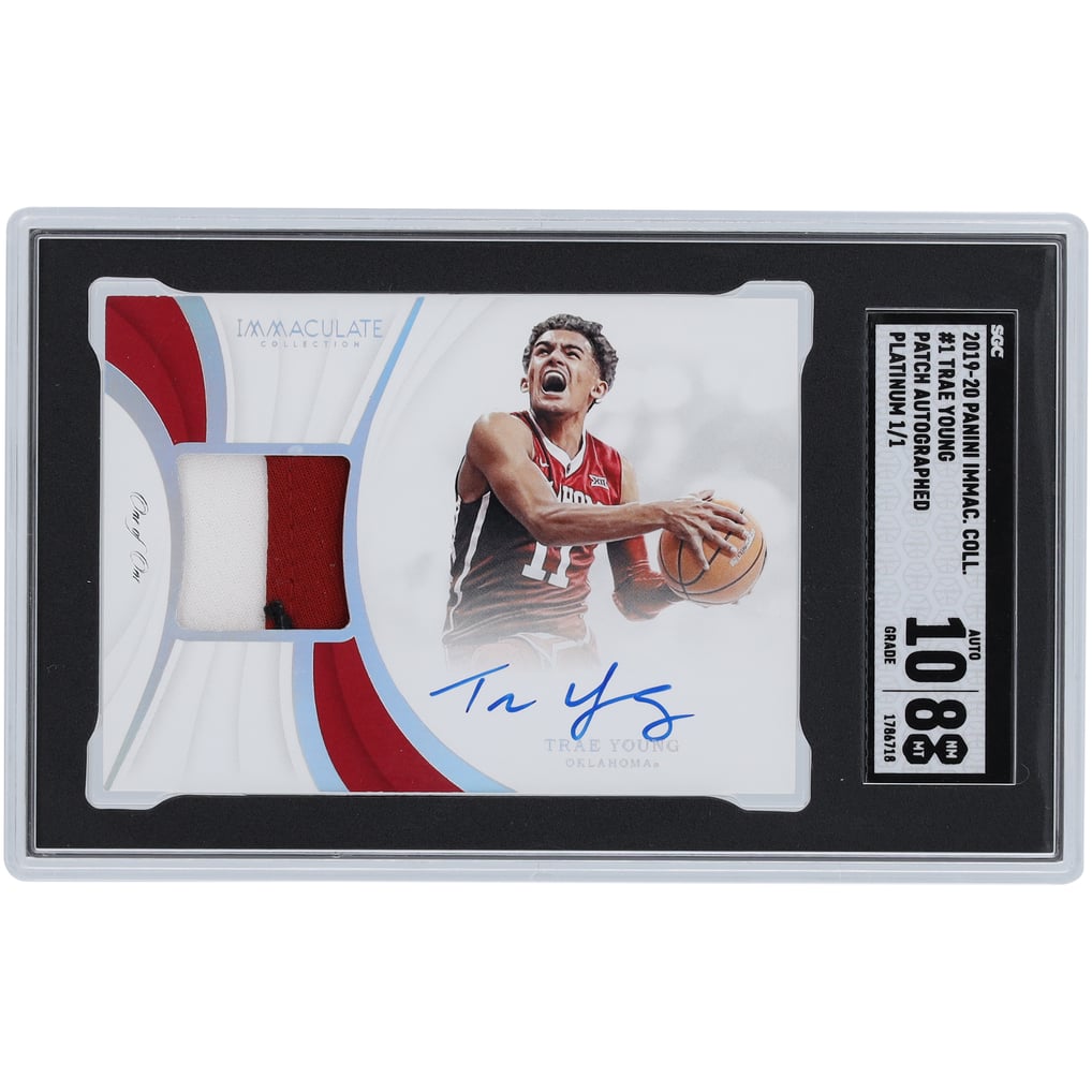 Trae Young Oklahoma Sooners Autographed 2019-20 Panini  display picture 2