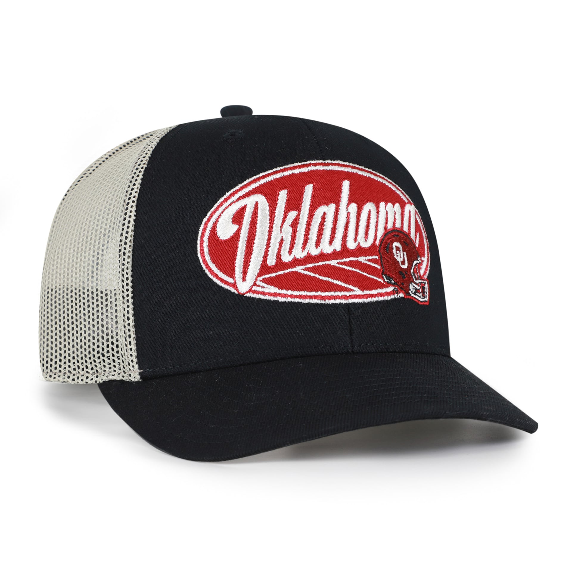 Unisex '47 Black Oklahoma Sooners Enfield Adjustable Trucker Hat