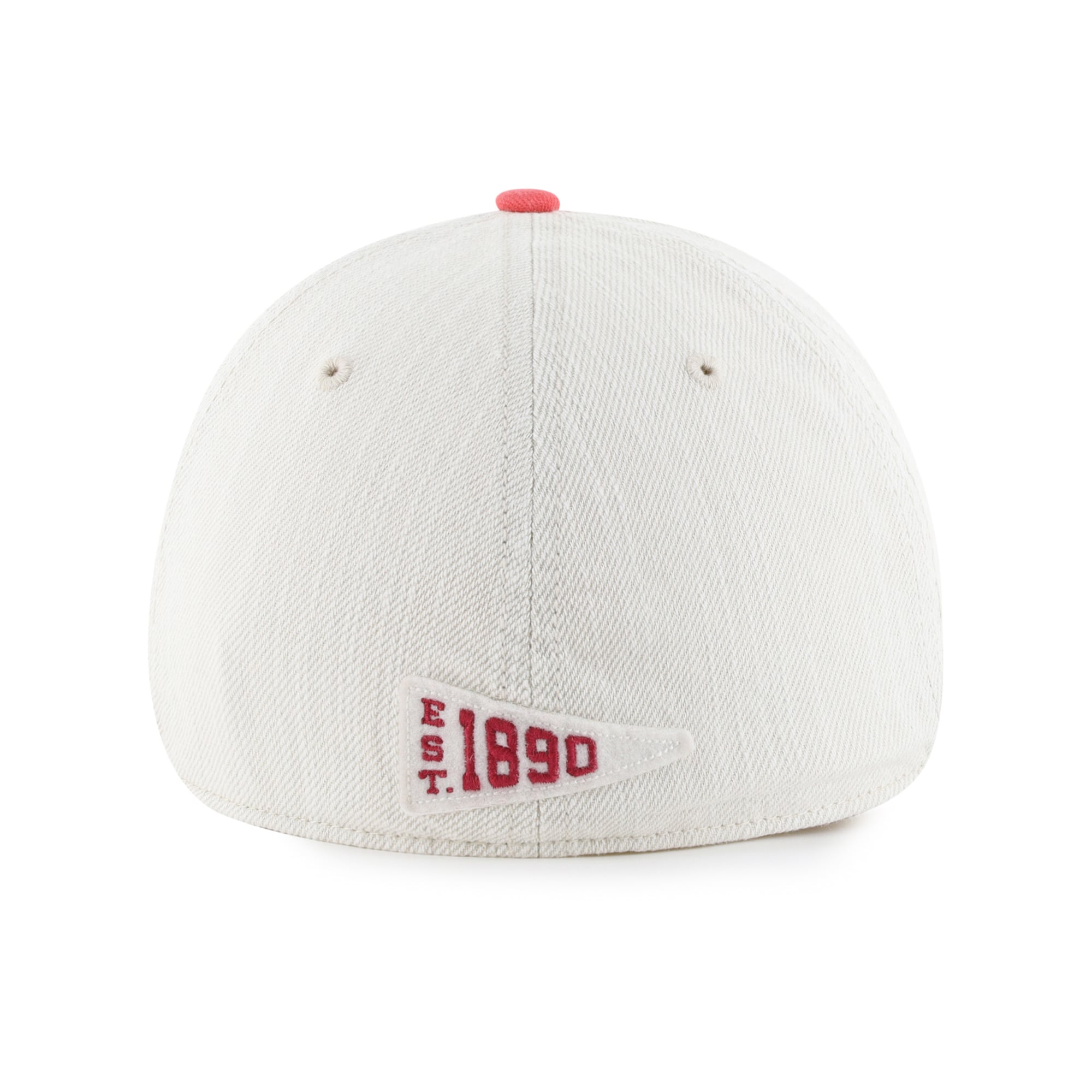 Casquette unisexe Oklahoma Sooners '47 Cream Well Worn Clean Up Stretch Fit