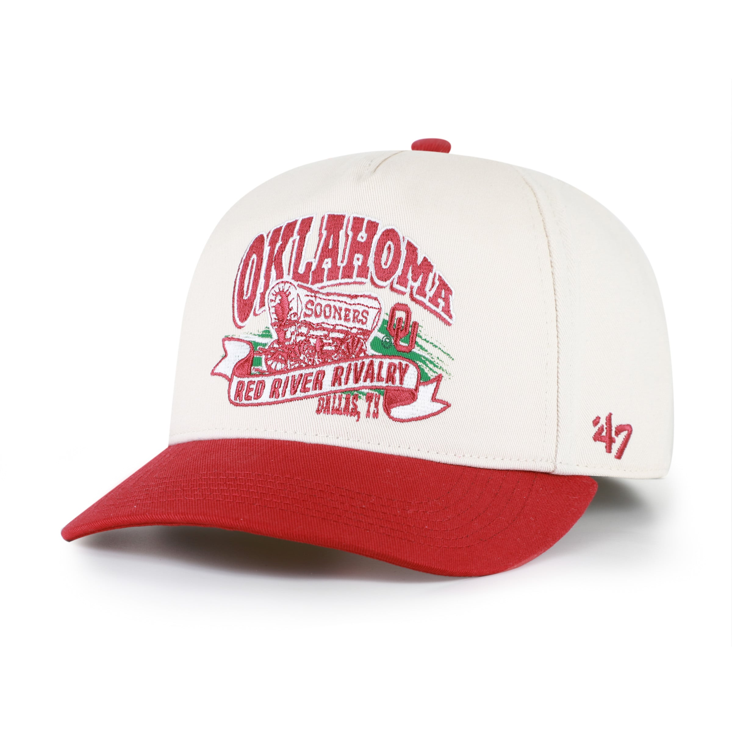 Casquette unisexe ajustable '47 Natural/Crimson Oklahoma Sooners Red River Rivalry