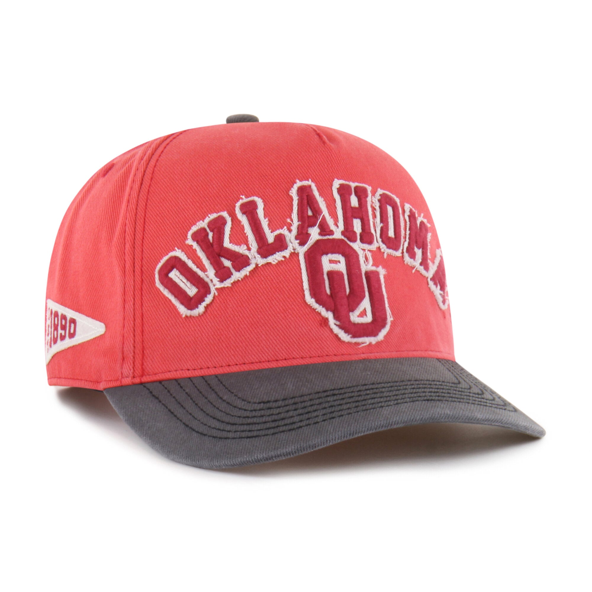 Unisex '47 Red/Black Oklahoma Sooners Well-Worn Calderwood Hitch Adjustable Hat