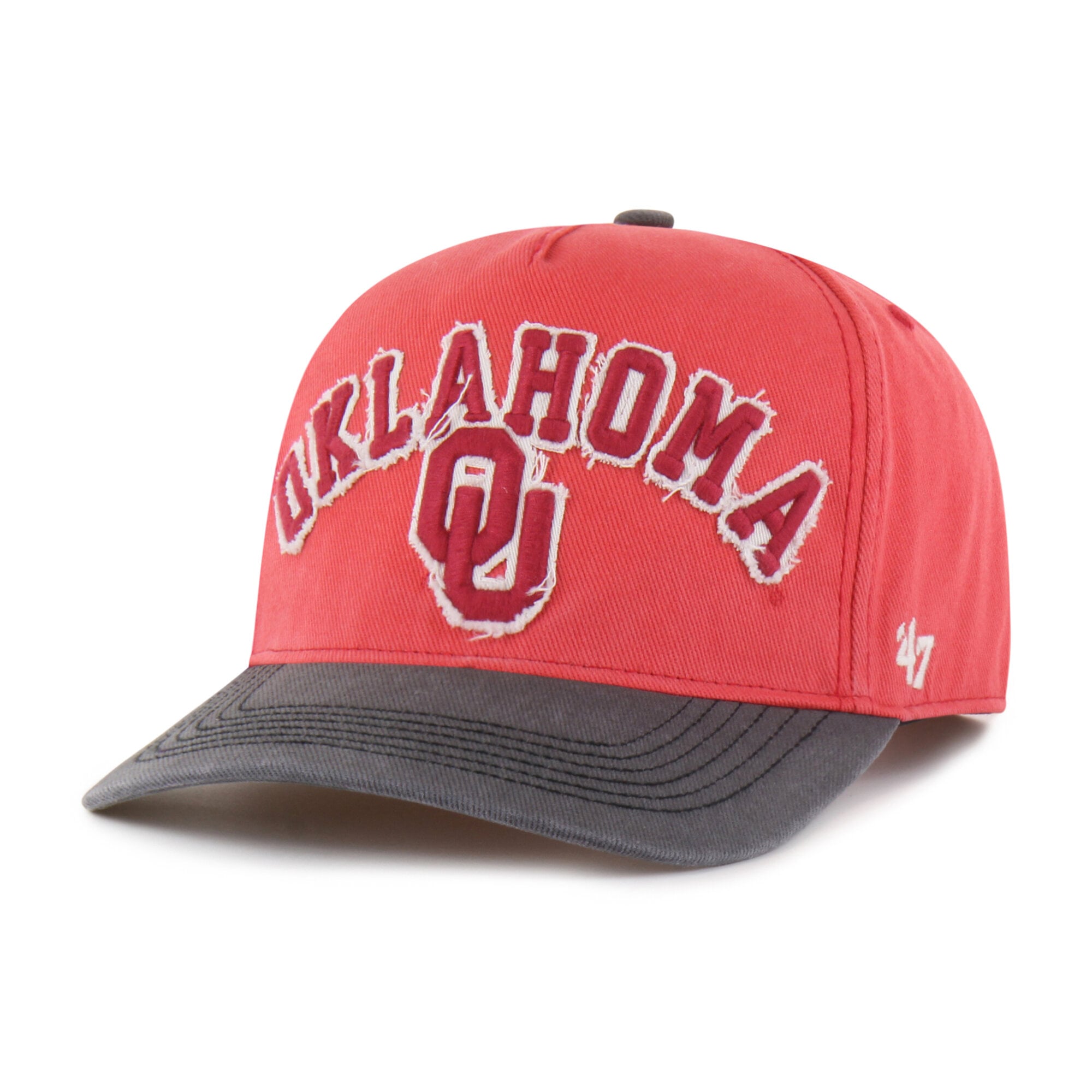 Unisex '47 Red/Black Oklahoma Sooners Well-Worn Calderwood Hitch Adjustable Hat