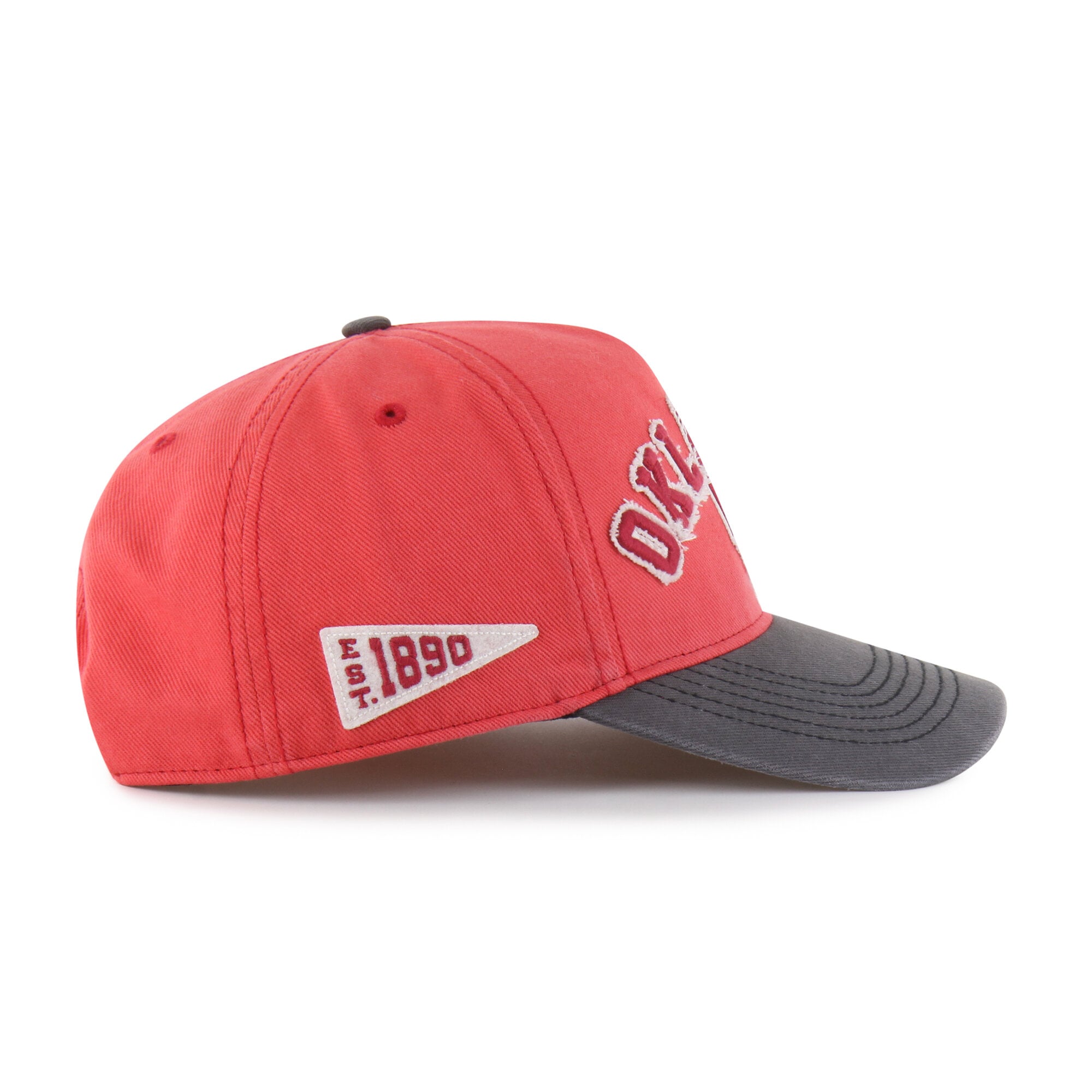 Unisex '47 Red/Black Oklahoma Sooners Well-Worn Calderwood Hitch Adjustable Hat