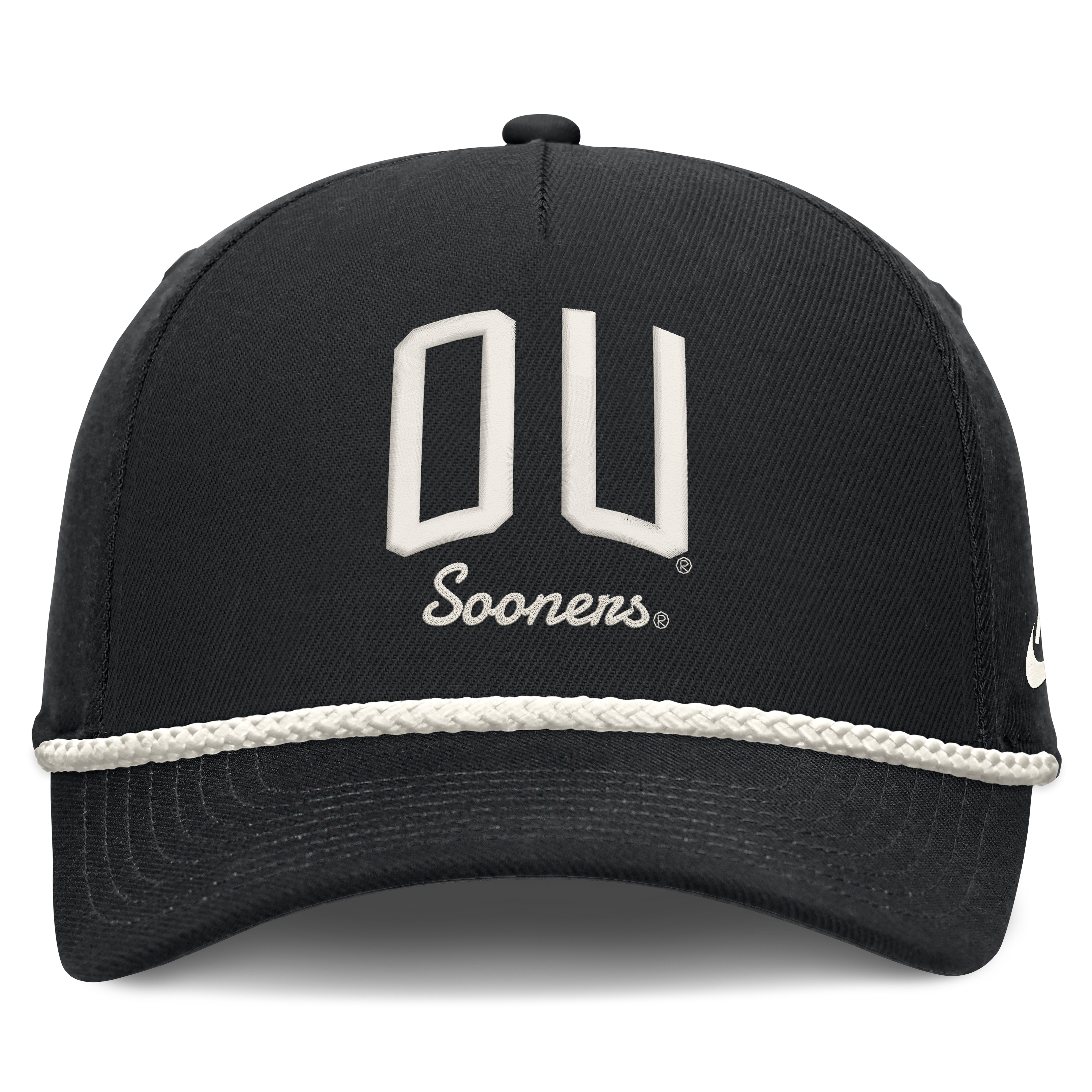 Casquette unisexe Nike noire Oklahoma Sooners à lettres et taille ajustable