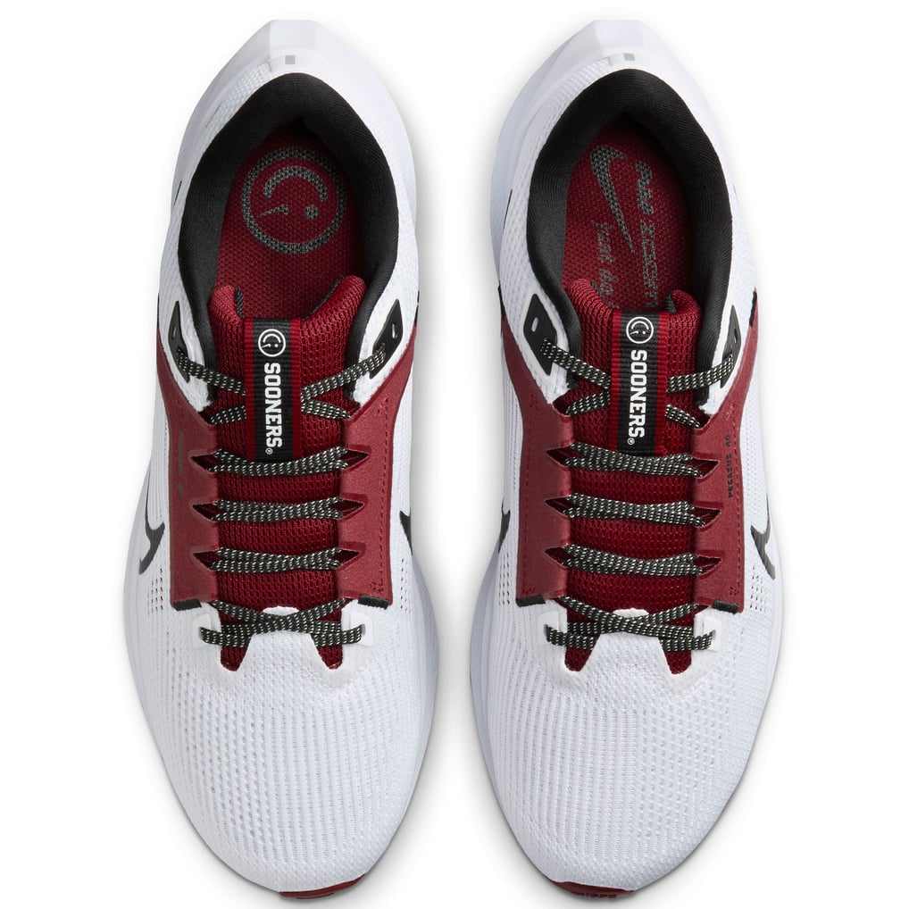 NEW Nike Air Zoom Pegasus 40 Oklahoma Sooners White DZ5984-100 Men\'s Size‎ 15 NEW Nike Air Zoom Pegasus 40 Oklahome Sooners White DZ5984  main image 4