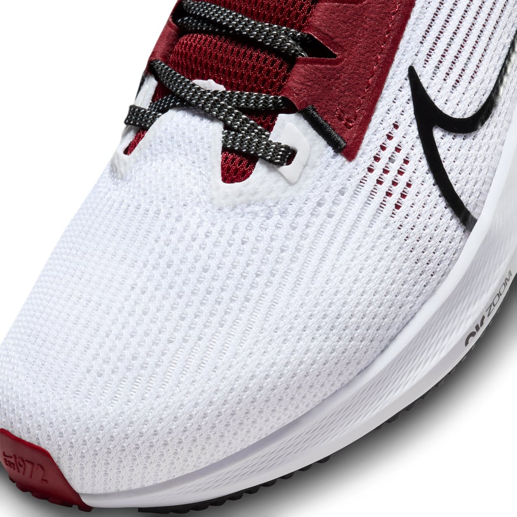 Unisex Nike White Oklahoma Sooners Zoom Pegasus 40 Running Shoe display picture 1