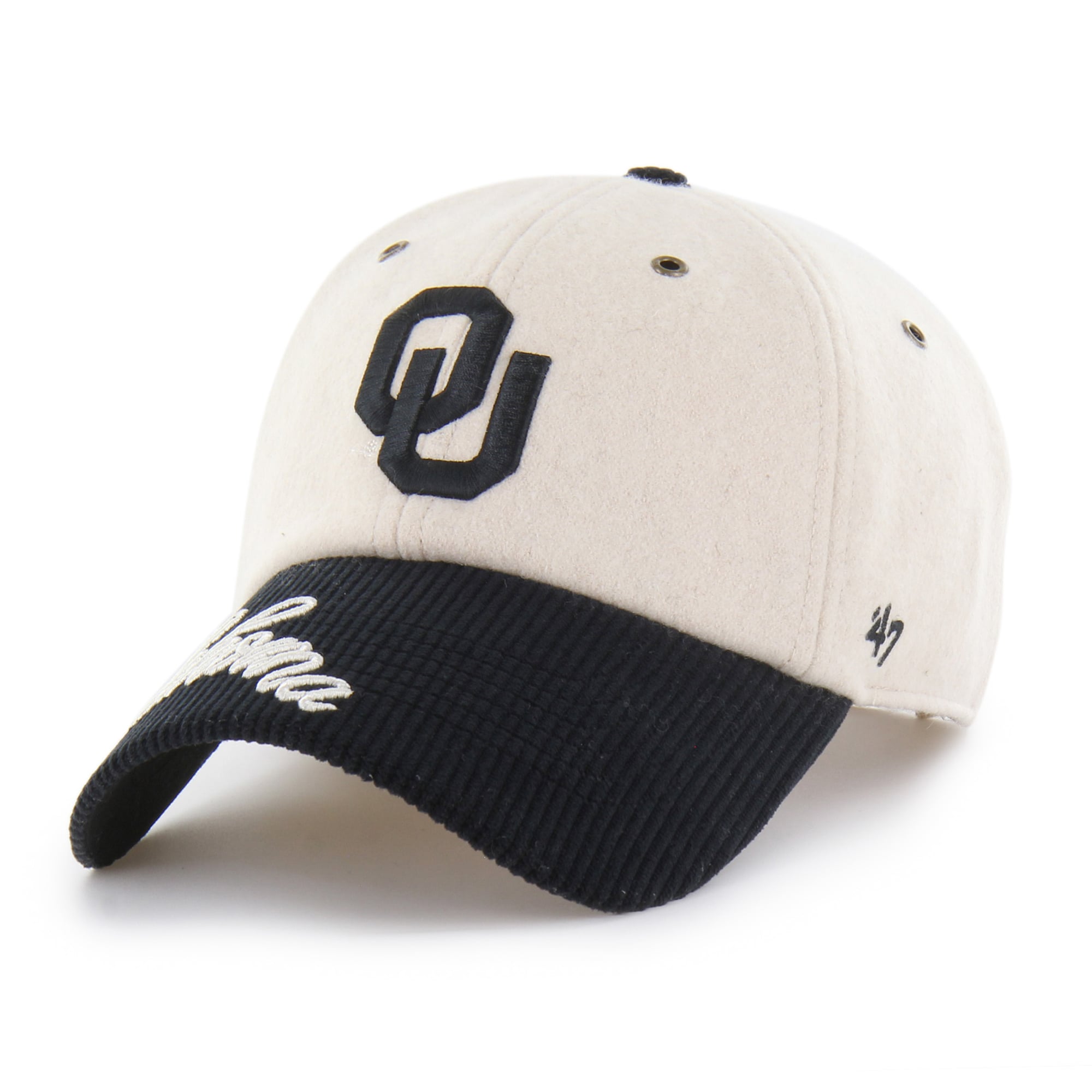 Casquette ajustable Oklahoma Sooners '47 crème/noire pour femme