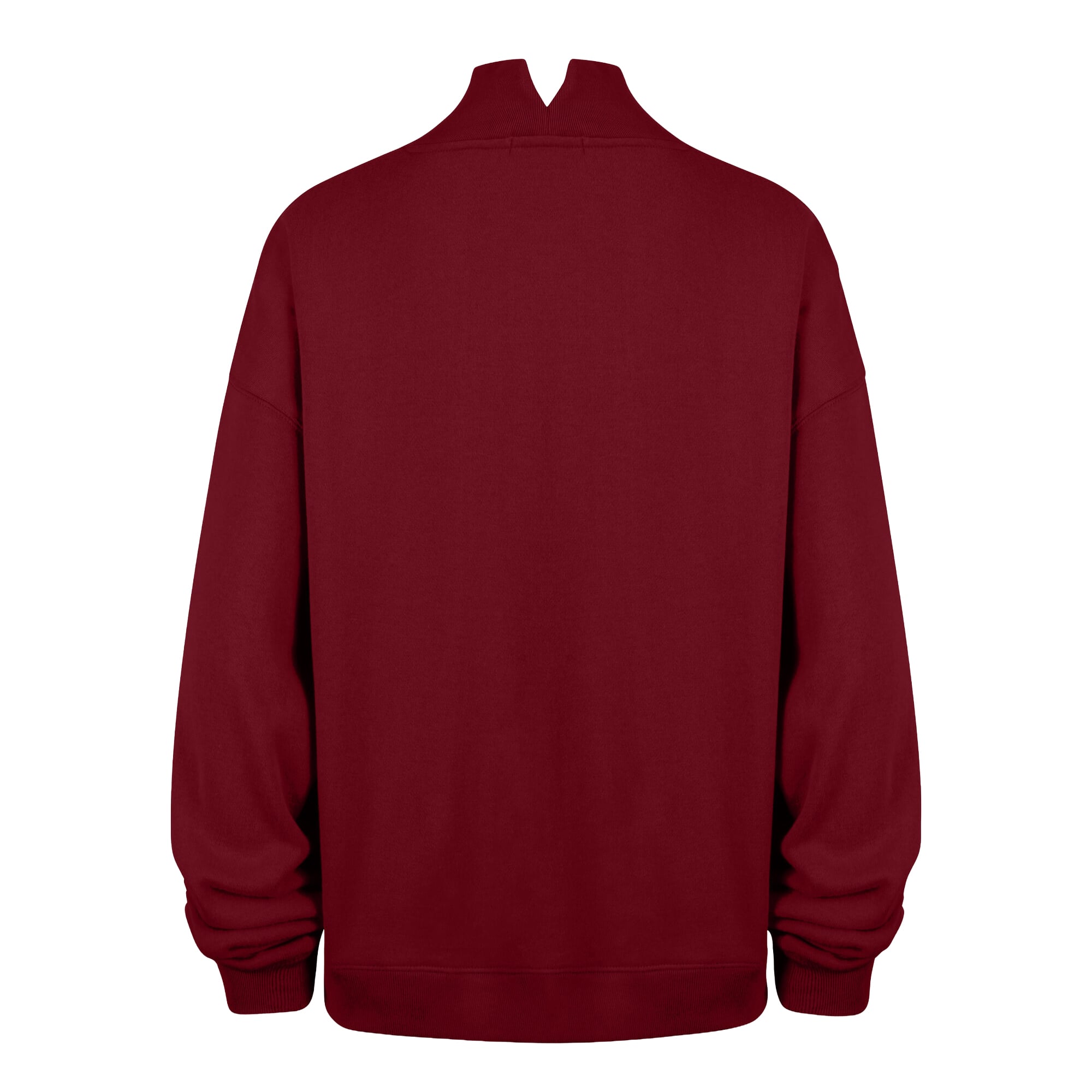Women's '47  Crimson Oklahoma Sooners Mock Neck Sweatshirt