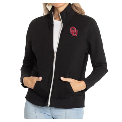 Oklahoma Sooners Women's Fallon Full-Zip Jacket - Black