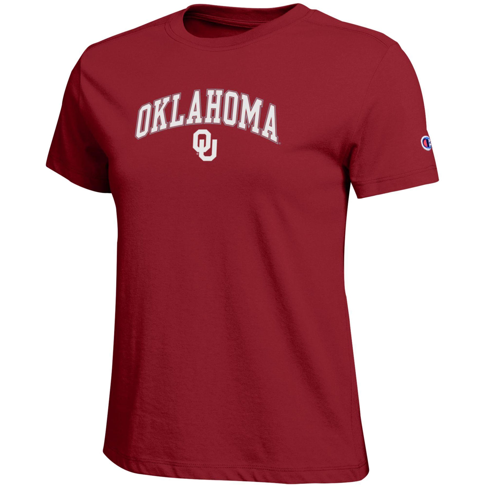Women's Champion  Crimson Oklahoma Sooners Arched Over Logo T-Shirt