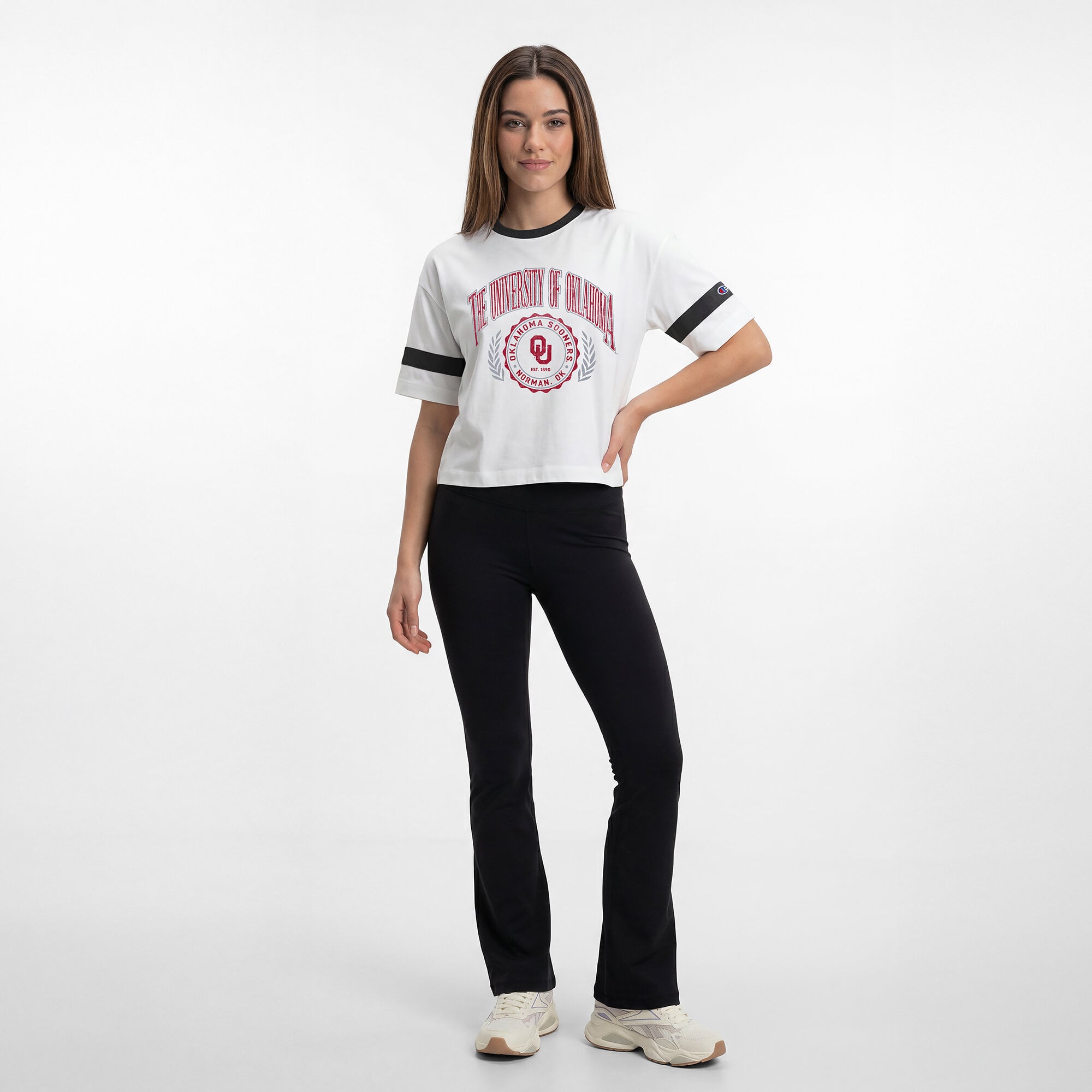 Women's Champion White Oklahoma Sooners Retro Oversized T-Shirt