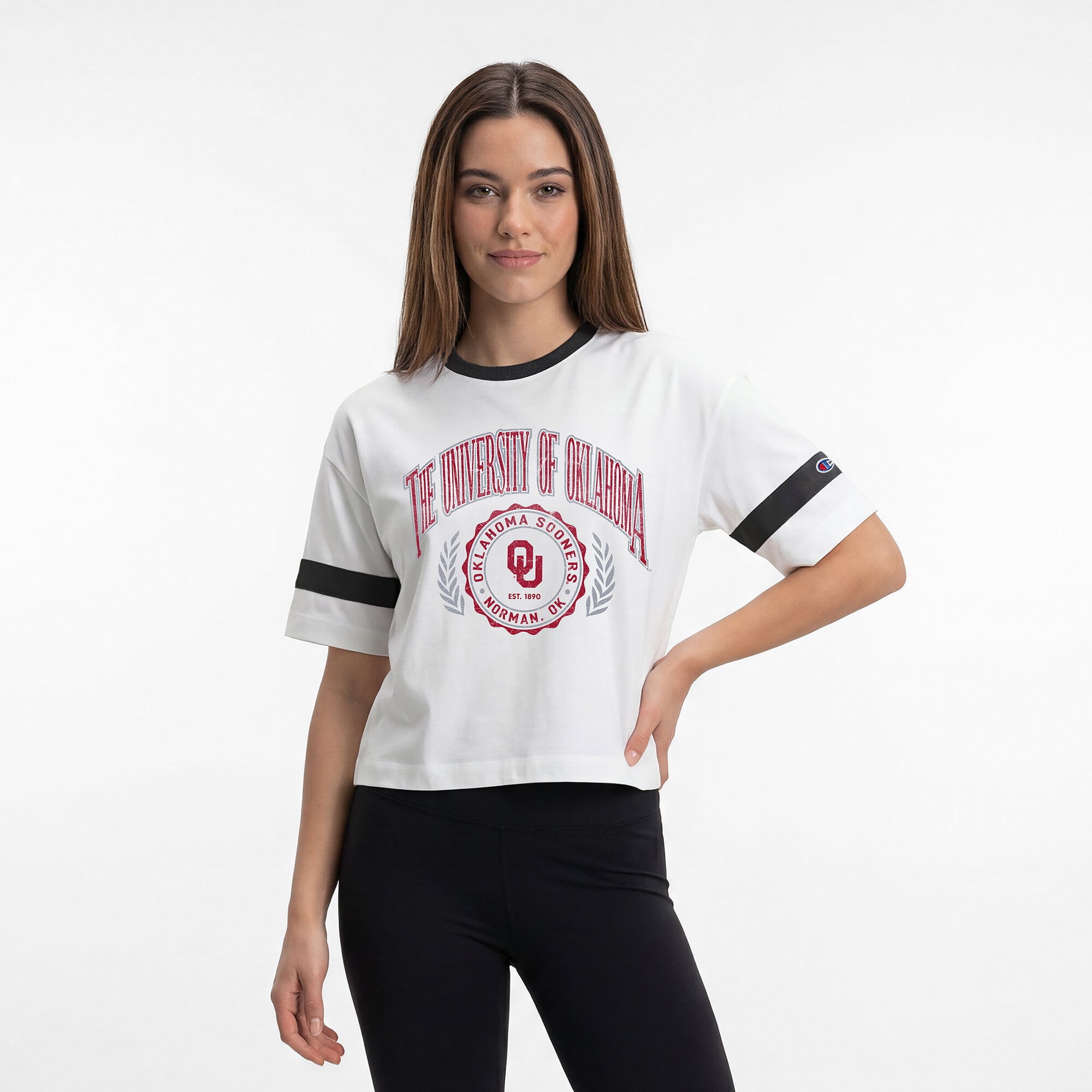 Women's Champion  White Oklahoma Sooners Retro Oversized T-Shirt