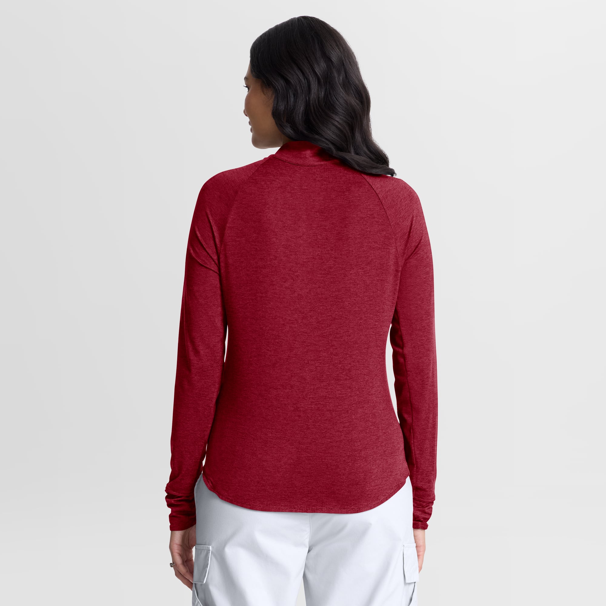Women's Jordan Brand Crimson Oklahoma Sooners Swift Dri-FIT Half-Zip Pullover