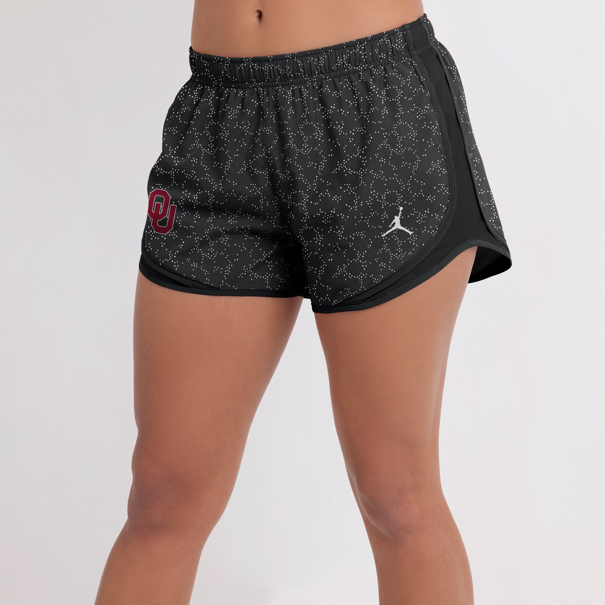 Women's Nike Black Oklahoma Sooners Tempo Pattern Dri-FIT Shorts