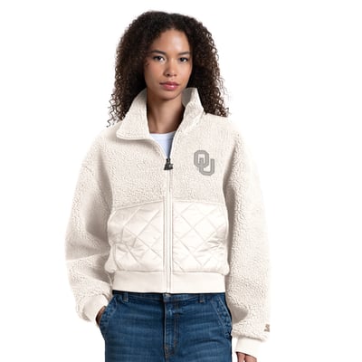 Oklahoma Sooners Starter Women's Journeyman Sherpa Full-Zip Jacket - White