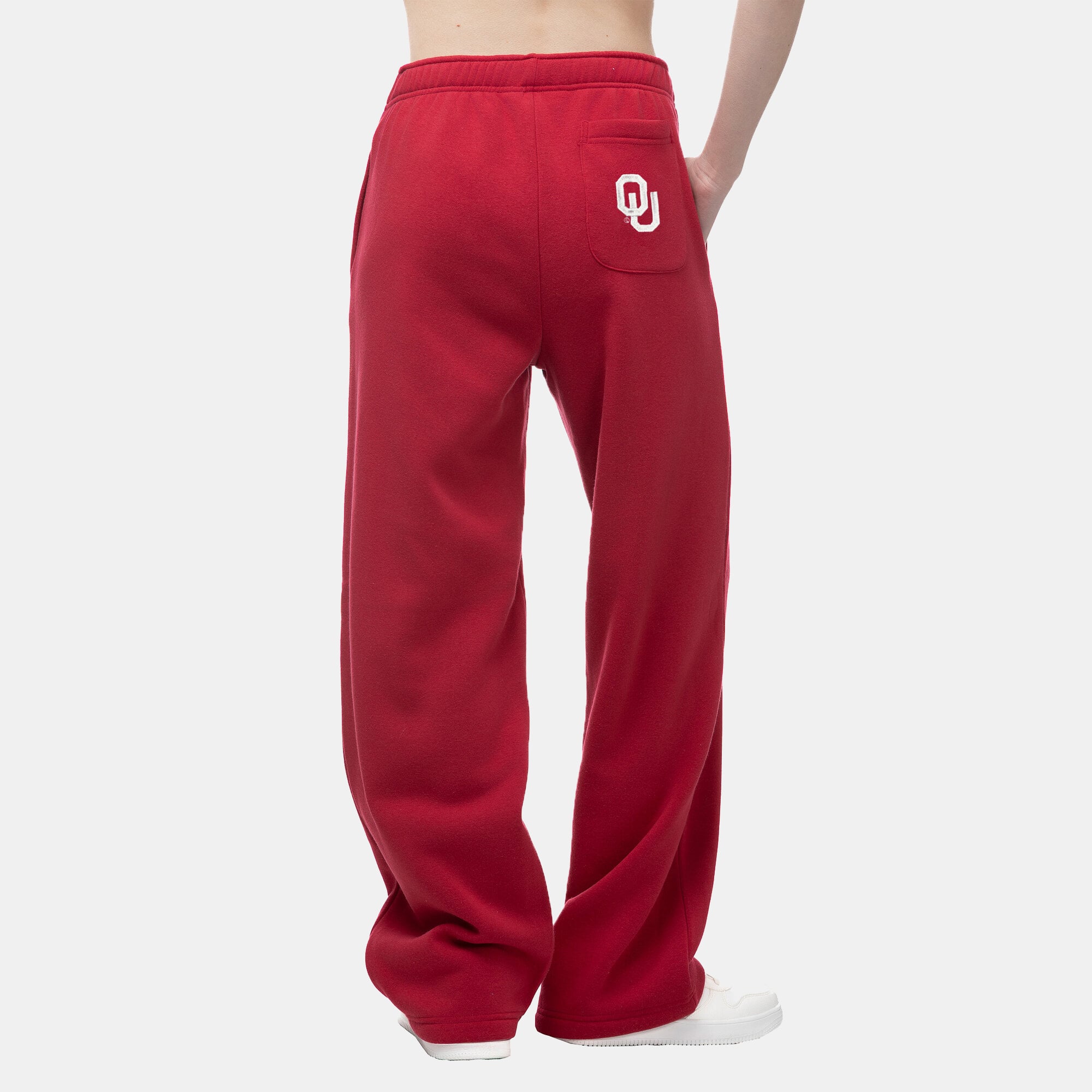 Women's ZooZatz  Crimson Oklahoma Sooners Wordmark Fleece Sweatpants