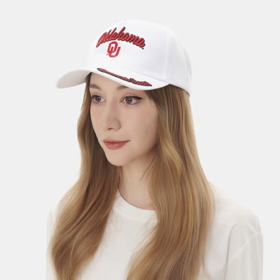 Oklahoma Sooners ZooZatz Women's Sweet Spirit A-Frame Adjustable Hat - White
