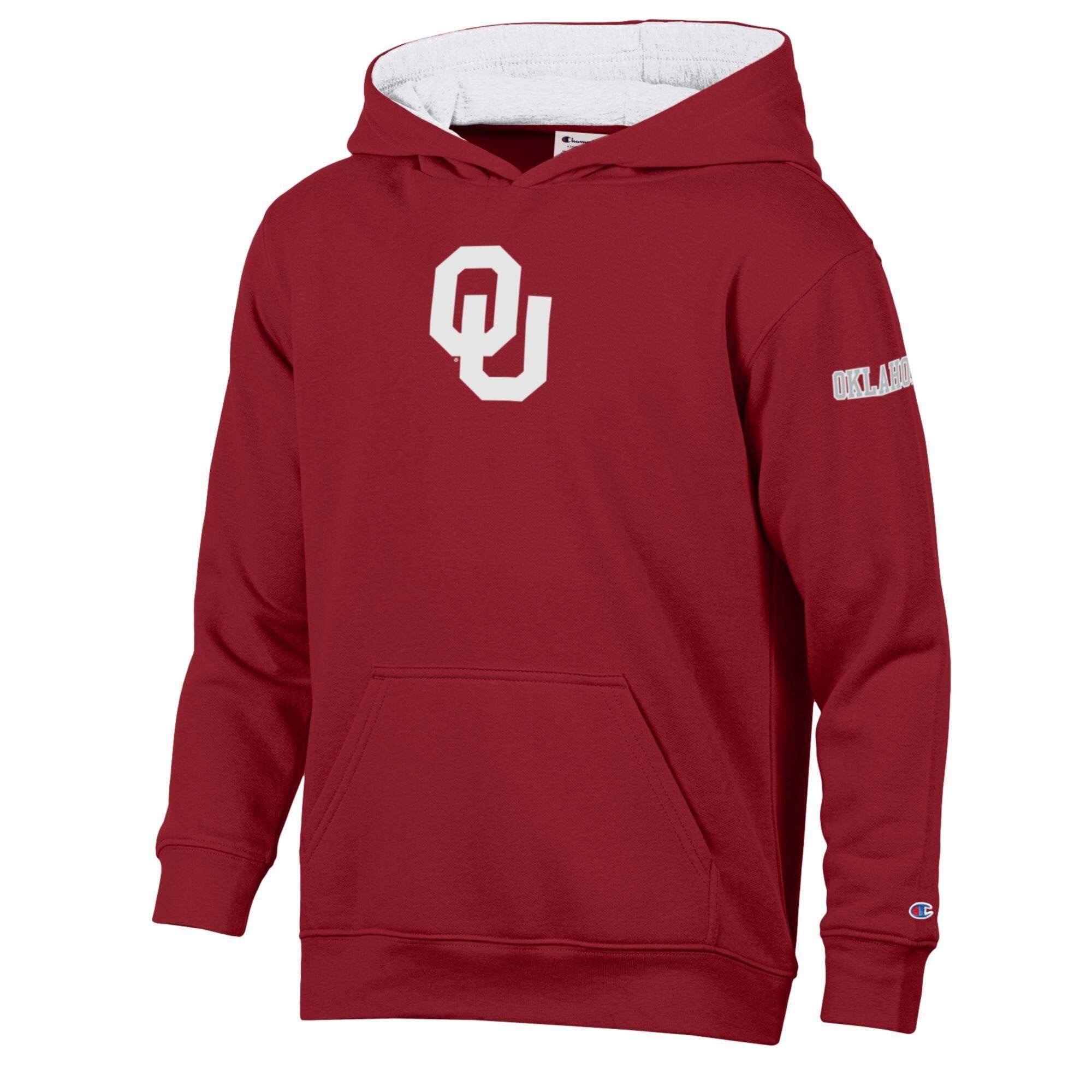 Youth Champion Heather Gray Oklahoma Sooners Fleece Hoodie