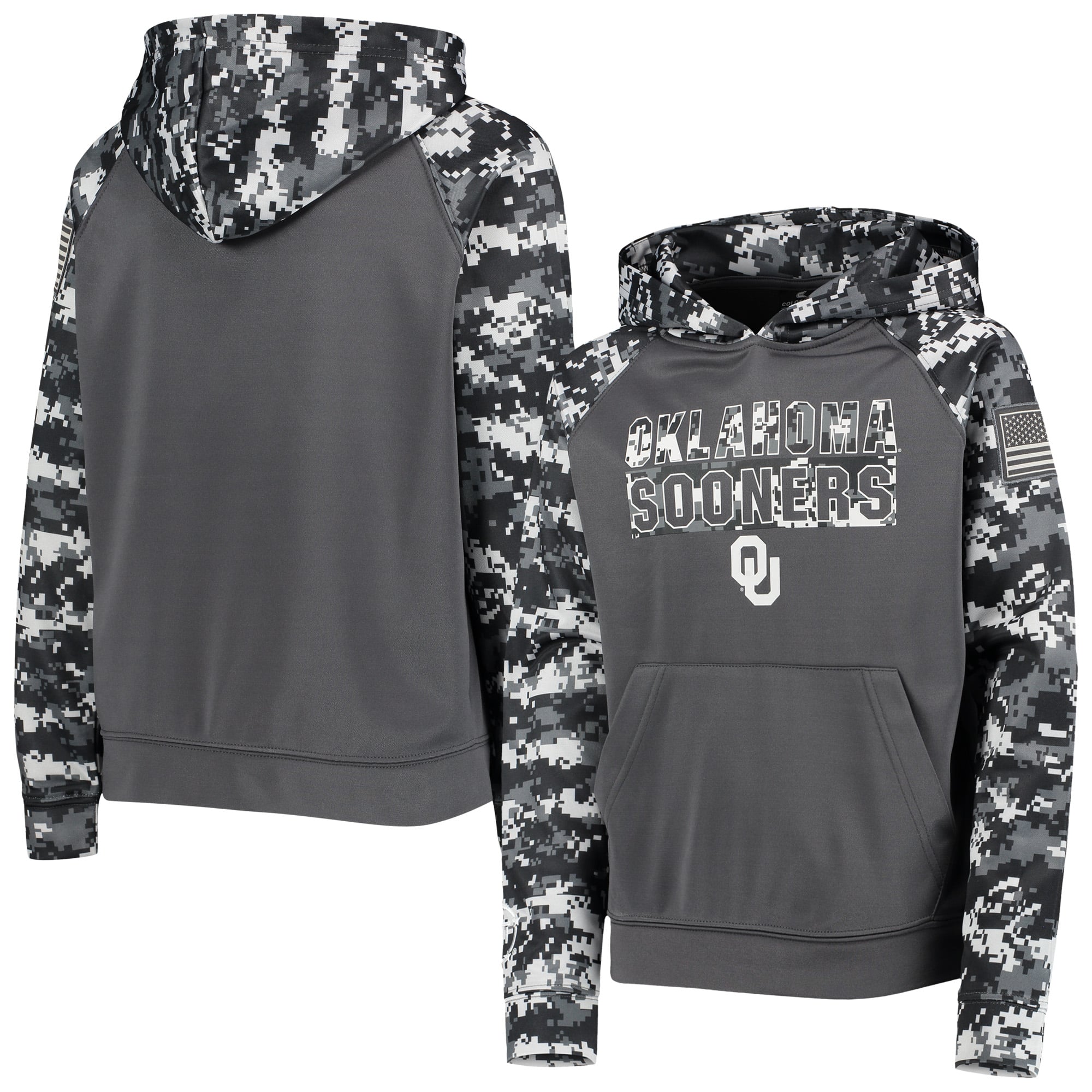 Youth Colosseum Charcoal Oklahoma Sooners OHT Military