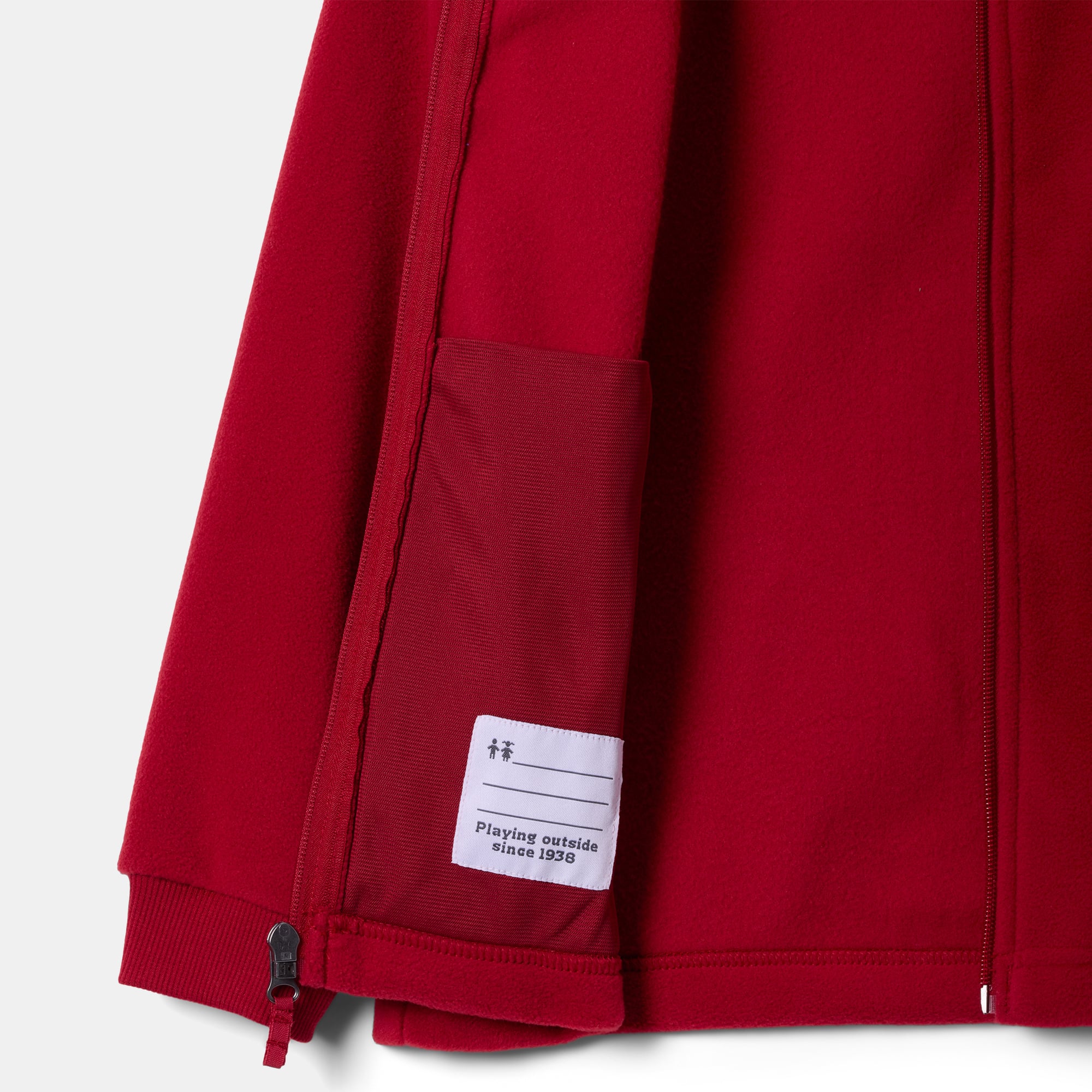 Sweat à capuche zippé en polaire Columbia Crimson Oklahoma Sooners pour jeunes