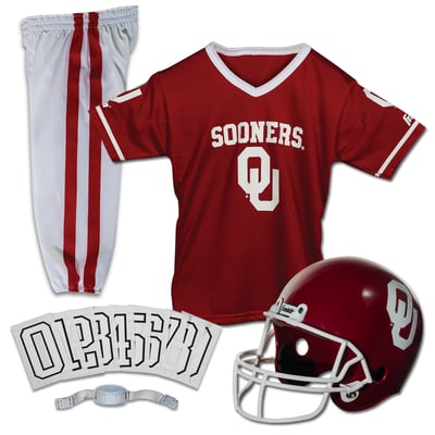 Oklahoma Sooners Franklin Sports Youth NCAA Deluxe Uniform Set