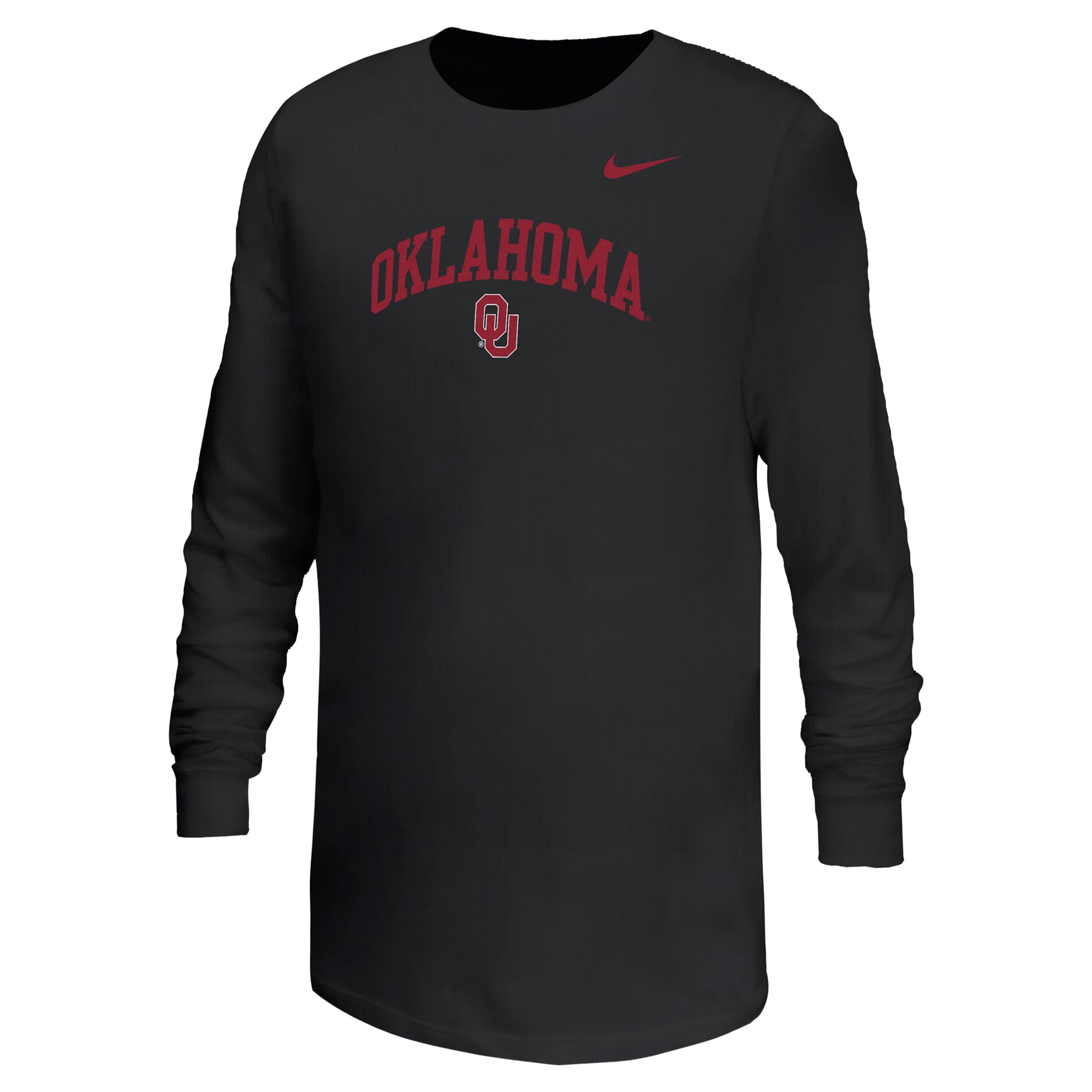 Youth Nike  Black Oklahoma Sooners Arched Core Long Sleeve T-Shirt